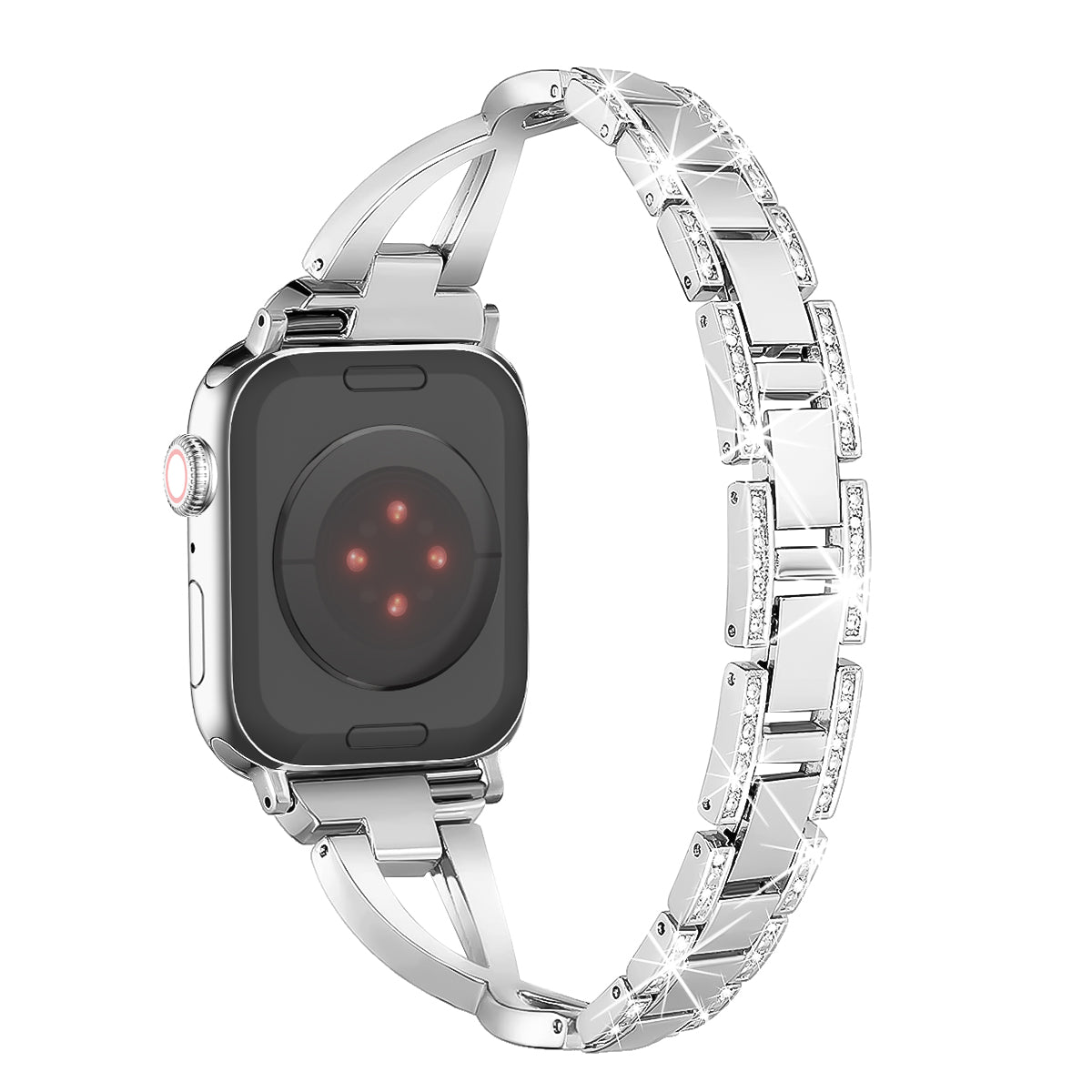 For Apple Watch Ultra 49mm / Ultra 2 49mm / Series 9 / 8 / 7 45mm / 6 / 5 / 4 / SE / SE (2022) / SE (2023) 44mm / 3 / 2 / 1 42mm Cross Design Strap - Black