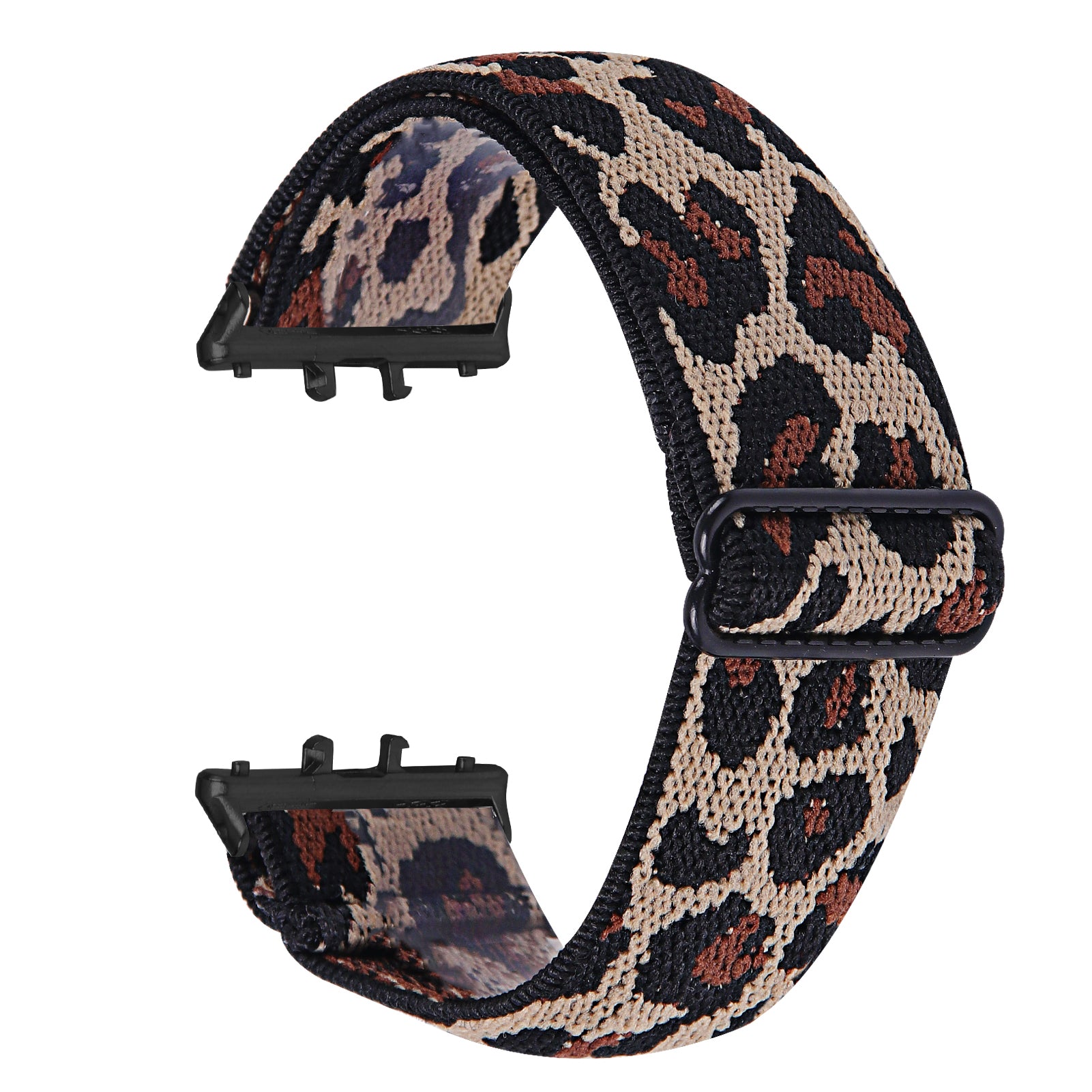 For Samsung Galaxy Fit3 SM-R390 Elastic Wrist Band Pattern Design Watch Strap (Black Buckle) - 1