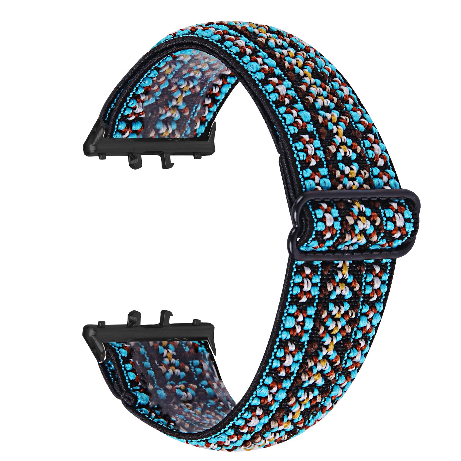 For Samsung Galaxy Fit3 SM-R390 Elastic Wrist Band Pattern Design Watch Strap (Black Buckle) - 1