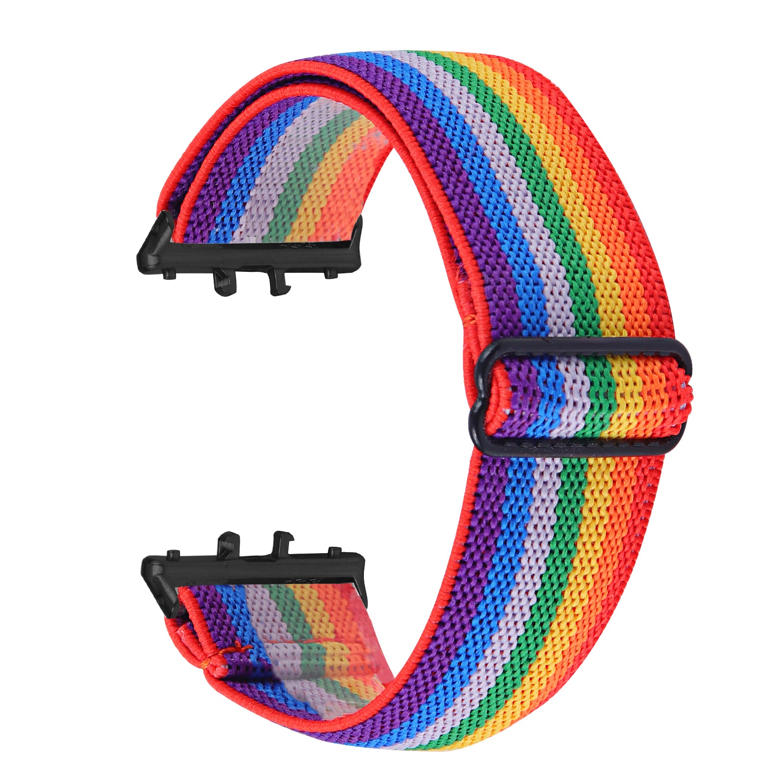 For Samsung Galaxy Fit3 SM-R390 Elastic Wrist Band Pattern Design Watch Strap (Black Buckle) - 1