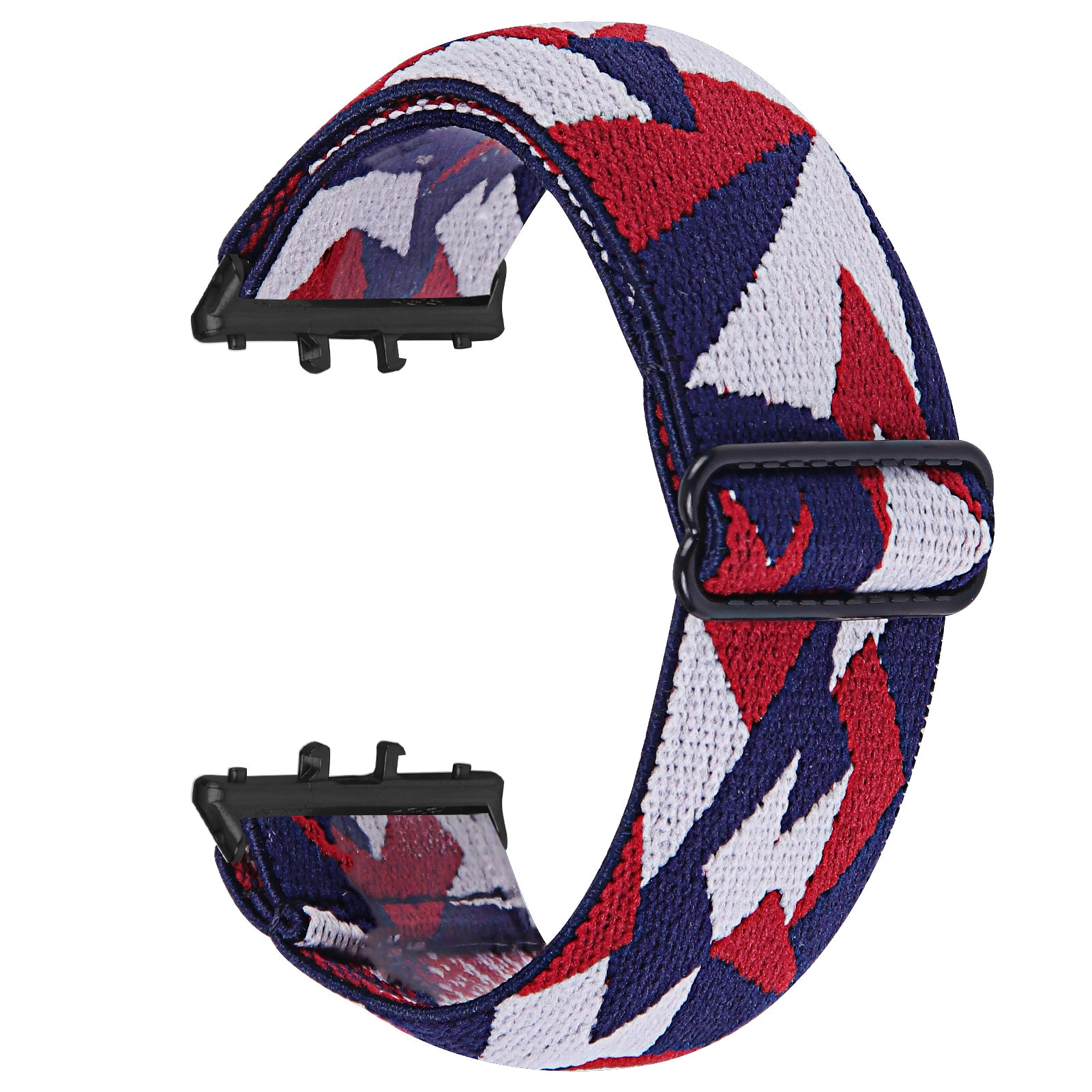For Samsung Galaxy Fit3 SM-R390 Elastic Wrist Band Pattern Design Watch Strap (Black Buckle) - 1