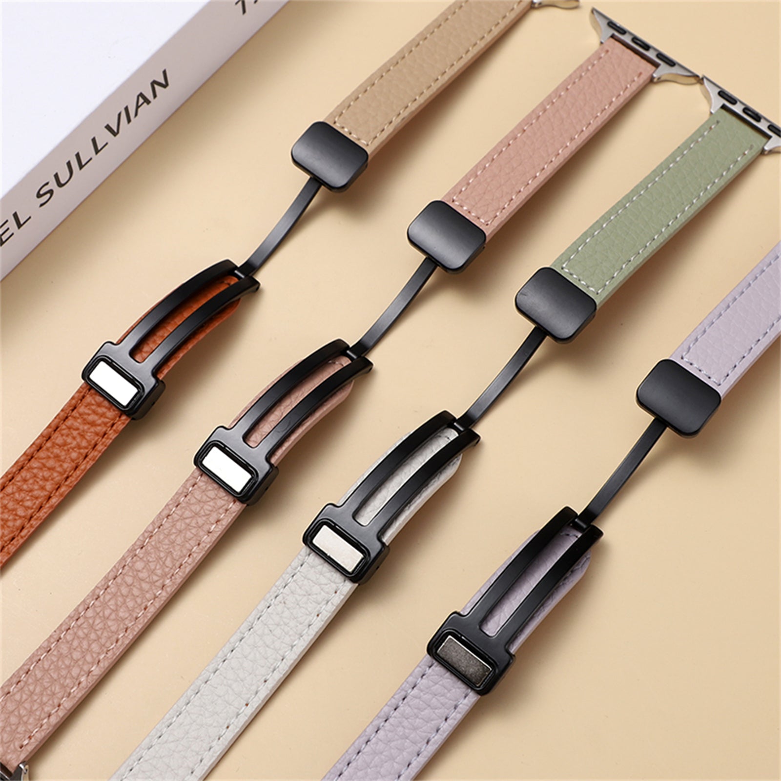 For Apple Watch Ultra 2 Ultra 49mm  /  9 8 7 45mm  /  6 5 4 SE (2023) SE (2022) SE 44mm  /  3 2 1 42mm Watchband - Orange+Apricot