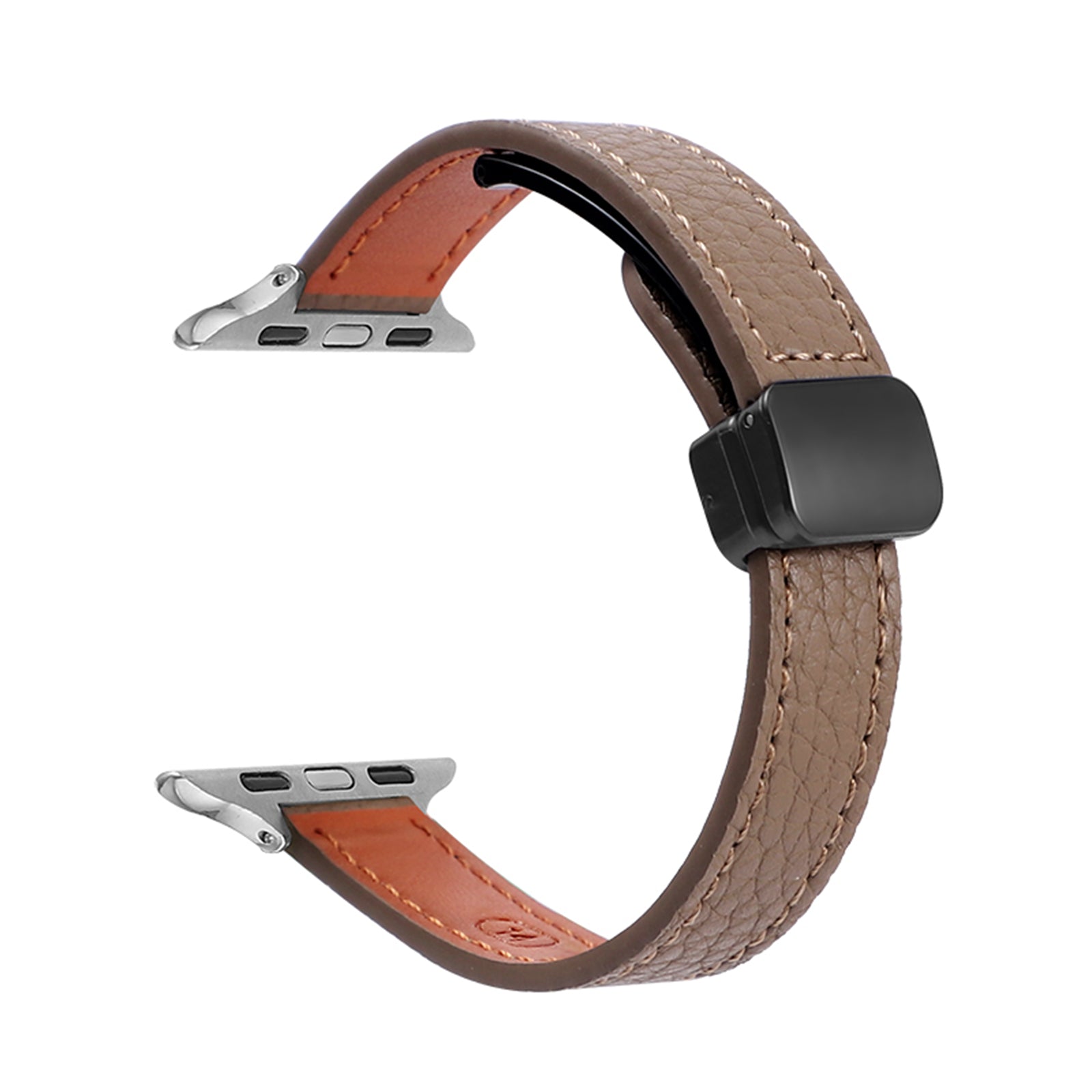 For Apple Watch Ultra 2 Ultra 49mm  /  9 8 7 45mm  /  6 5 4 SE (2023) SE (2022) SE 44mm  /  3 2 1 42mm Watchband - Orange+Apricot