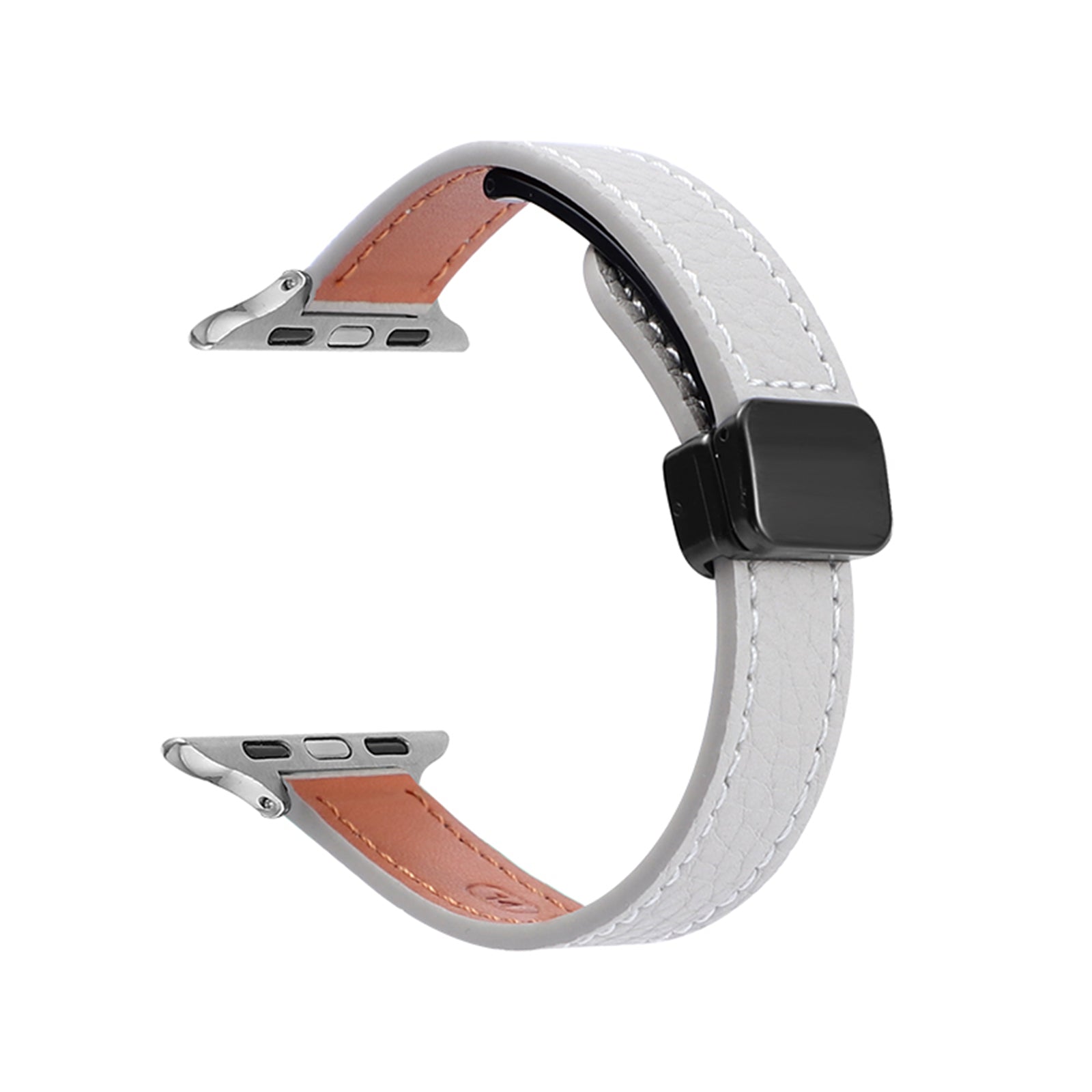 For Apple Watch Ultra 2 Ultra 49mm  /  9 8 7 45mm  /  6 5 4 SE (2023) SE (2022) SE 44mm  /  3 2 1 42mm Watchband - Orange+Apricot