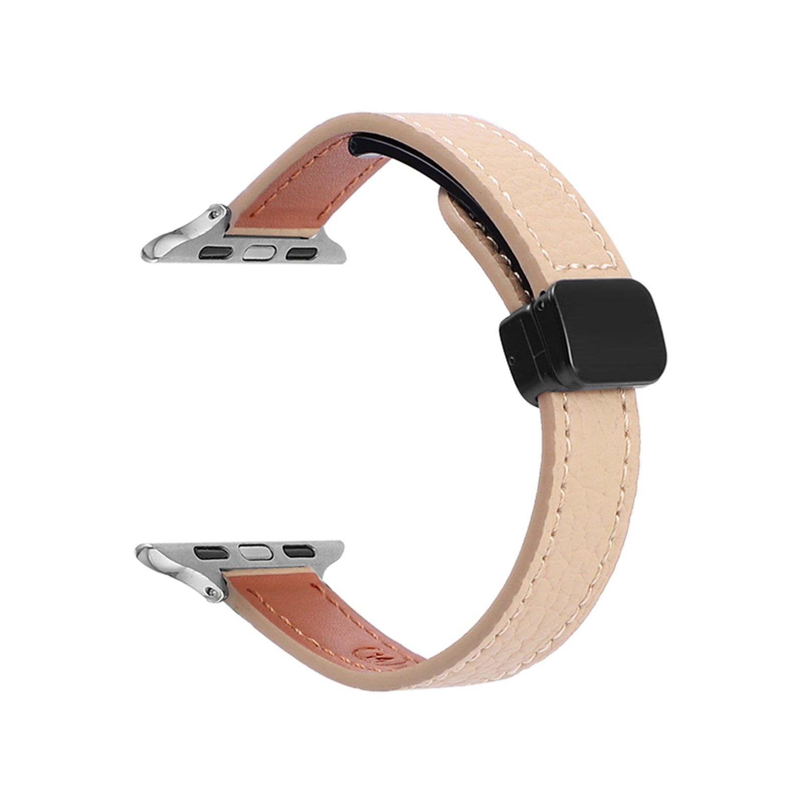 For Apple Watch Ultra 2 Ultra 49mm  /  9 8 7 45mm  /  6 5 4 SE (2023) SE (2022) SE 44mm  /  3 2 1 42mm Watchband - Orange+Apricot