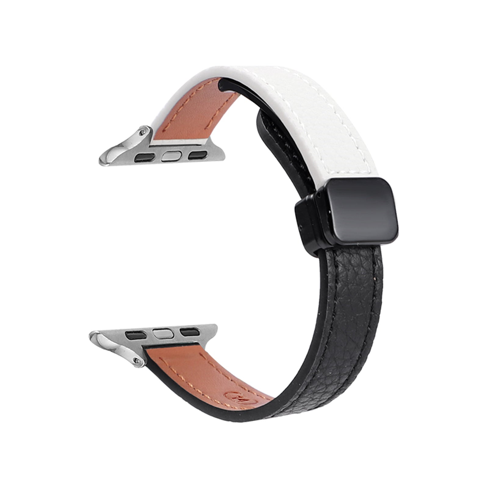 For Apple Watch Ultra 2 Ultra 49mm  /  9 8 7 45mm  /  6 5 4 SE (2023) SE (2022) SE 44mm  /  3 2 1 42mm Watchband - Orange+Apricot