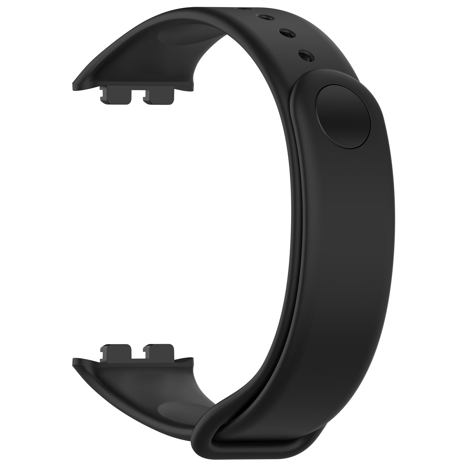 For Honor Band 9 Watch Band Soft TPU Adjustable Wrist Strap - Black
