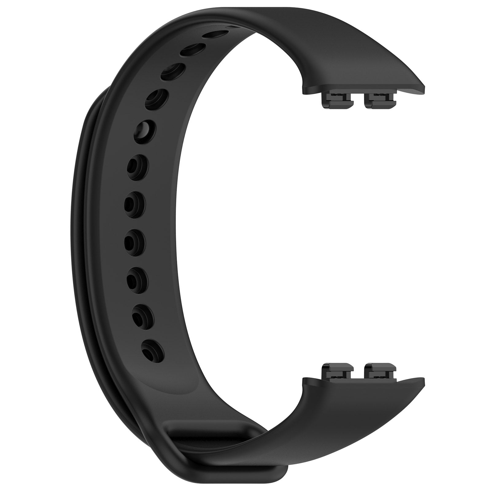 For Honor Band 9 Watch Band Soft TPU Adjustable Wrist Strap - Black