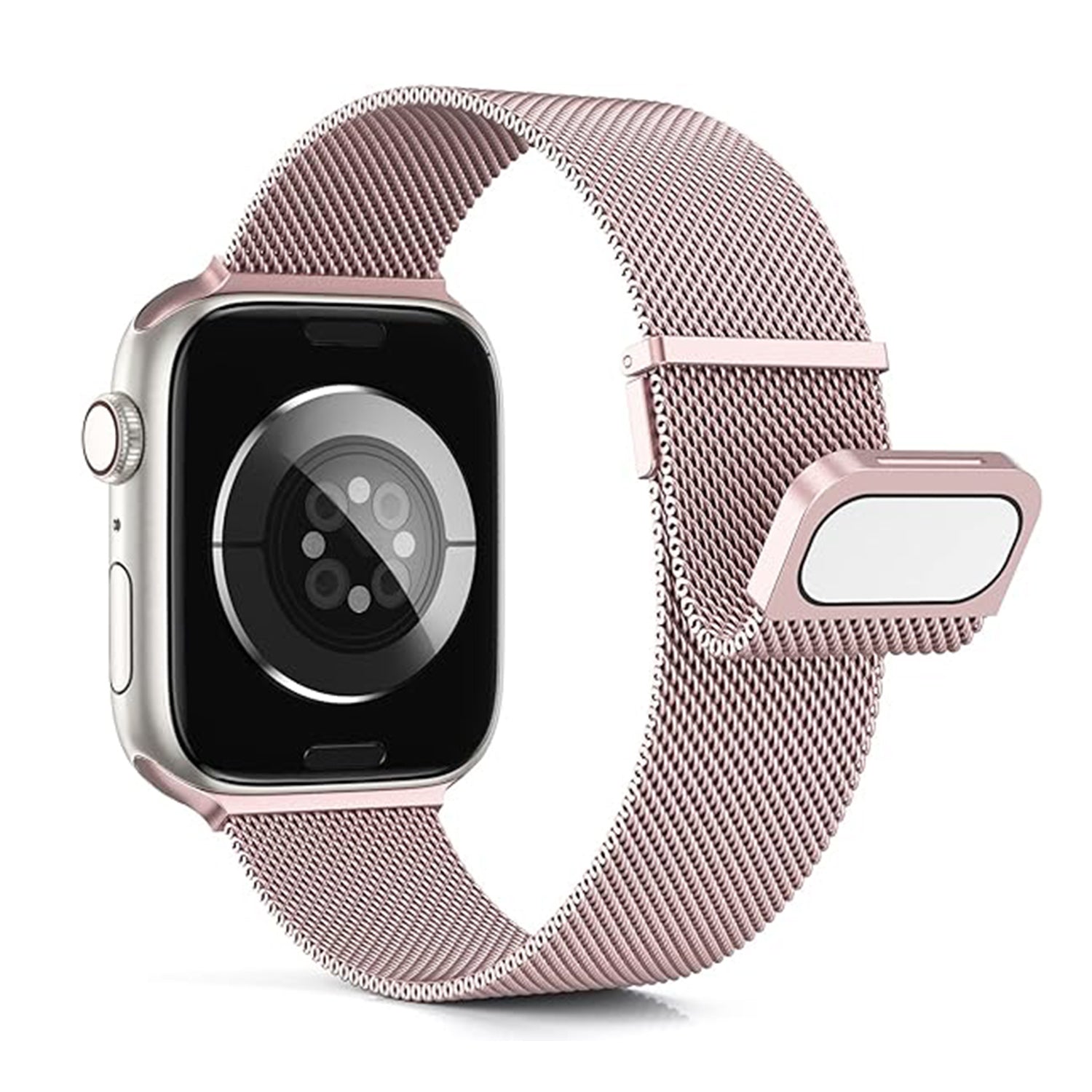 For Apple Watch Series 9 8 7 41mm / 6 5 4 SE (2023) SE (2022) SE 40mm / 3 2 1 38mm Milanese Mesh Loop Magnetic Watch Band - Black