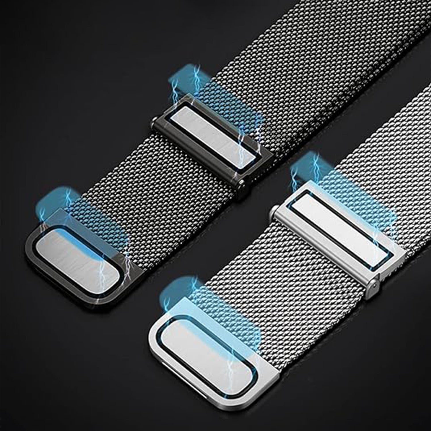 For Samsung Galaxy Watch6 Classic / Watch6 Watch Strap 20mm Milanese Mesh Magnetic Wrist Band - Graphite Grey