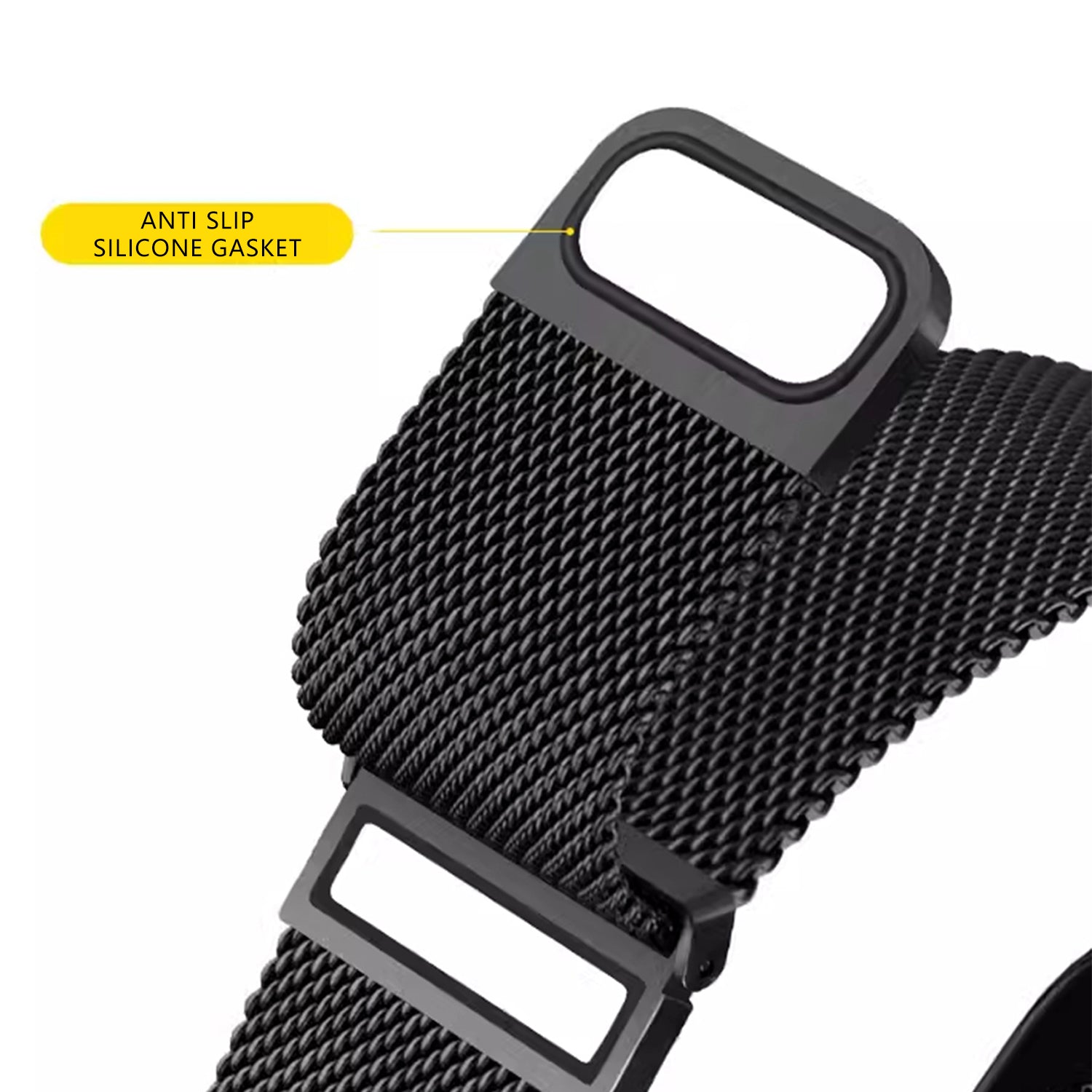 For Samsung Galaxy Watch6 Classic / Watch6 Watch Strap 20mm Milanese Mesh Magnetic Wrist Band - Graphite Grey