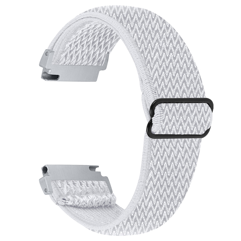 For Verizon Gizmo Watch 1 Wavy Pattern Elastic Wrist Band Woven Nylon Watch Strap - Black