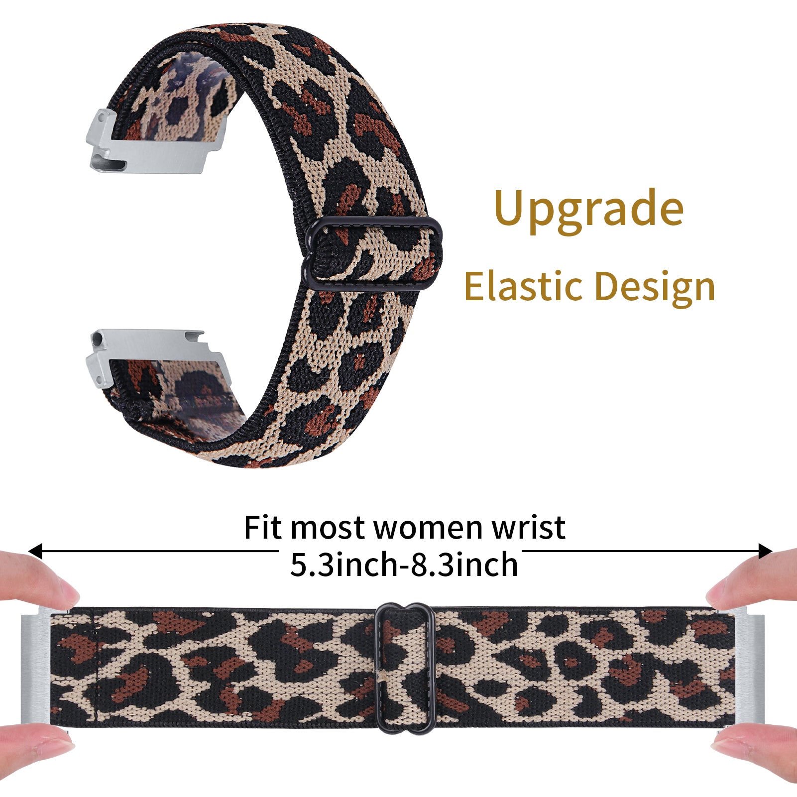 For Verizon GizmoWatch 2 Replacement Nylon Watch Strap Jacquard Elastic Wrist Band - Style A