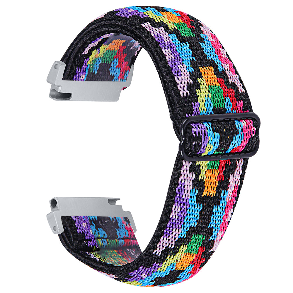 For Verizon GizmoWatch 2 Replacement Nylon Watch Strap Jacquard Elastic Wrist Band - Style A