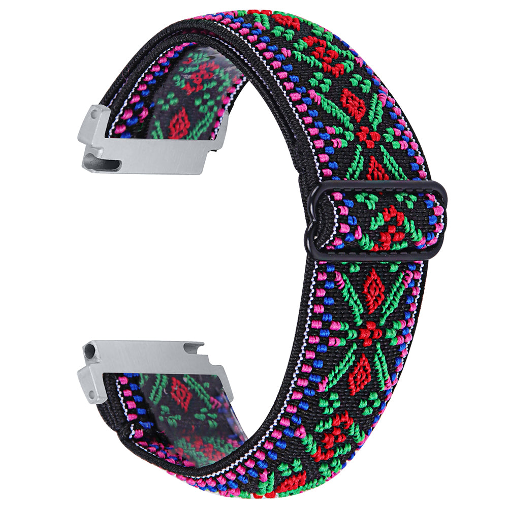 For Verizon GizmoWatch 2 Replacement Nylon Watch Strap Jacquard Elastic Wrist Band - Style A