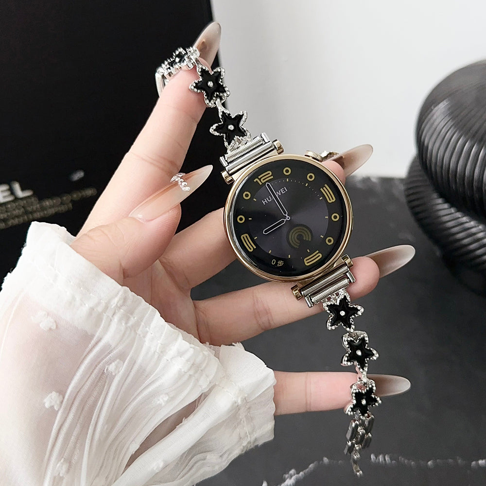 For Samsung Galaxy Watch6 Classic 43mm /  Watch6 40mm Watch Bracelet 20mm Zinc Alloy Strap - Blue+Butterfly