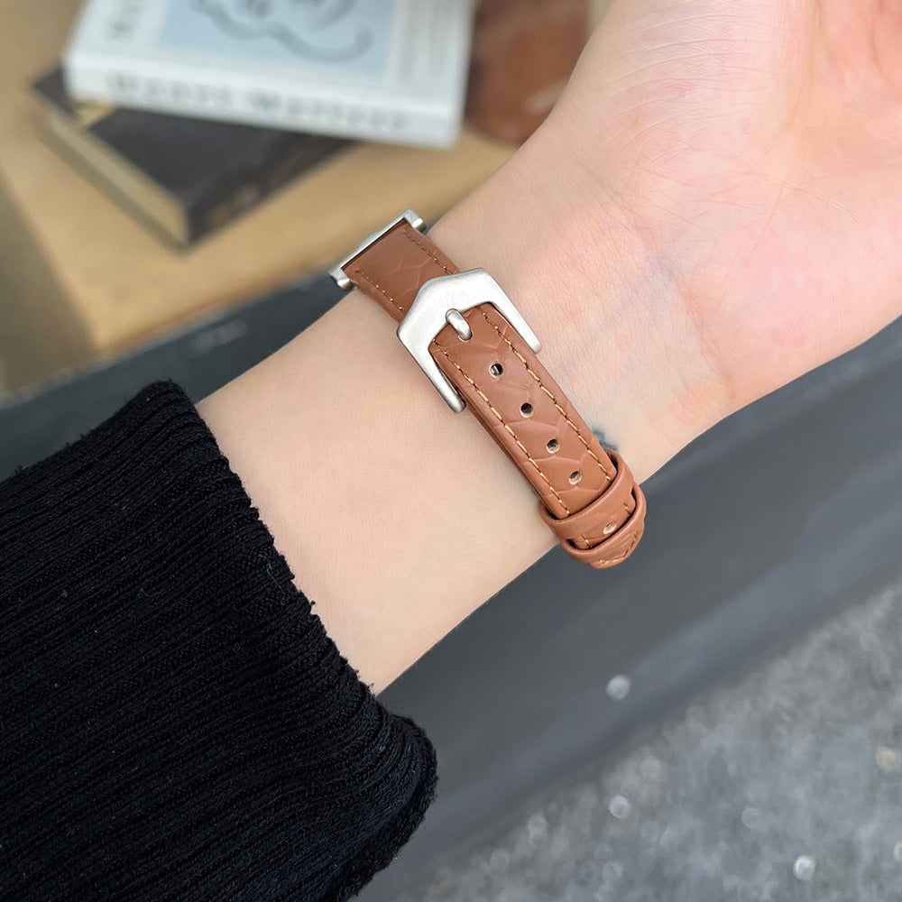 For Apple Watch Ultra 2 Ultra 49mm / 9 8 7 45mm / 6 5 4 SE (2023) SE (2022) SE 44mm / 3 2 1 42mm Watchband Genuine Cow Leather Strap - Light Brown