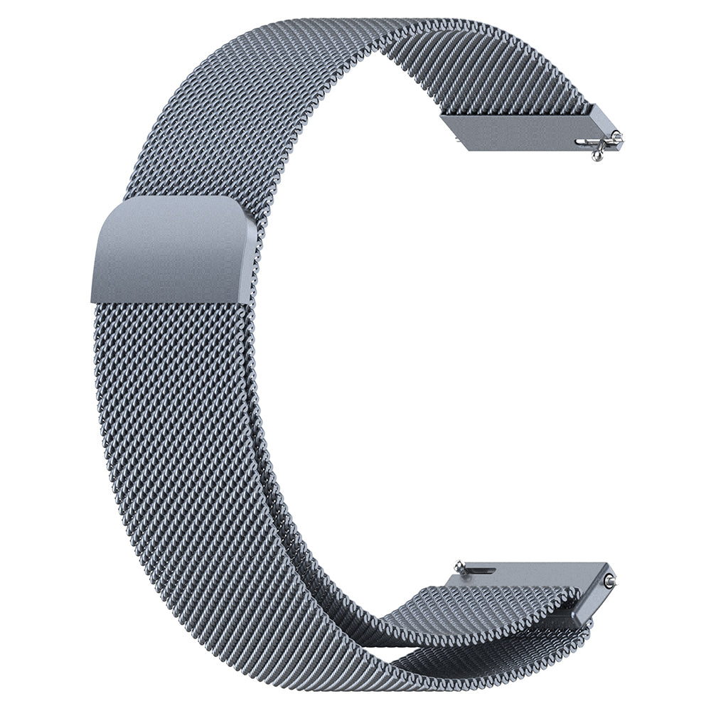 18mm Replacement Metal Watch Strap Breathable Milanese Smartwatch Wrist Band - Colorful