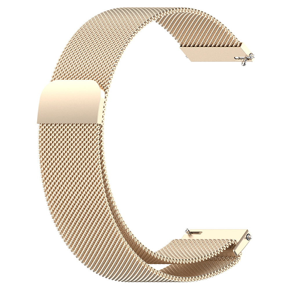 18mm Replacement Metal Watch Strap Breathable Milanese Smartwatch Wrist Band - Colorful
