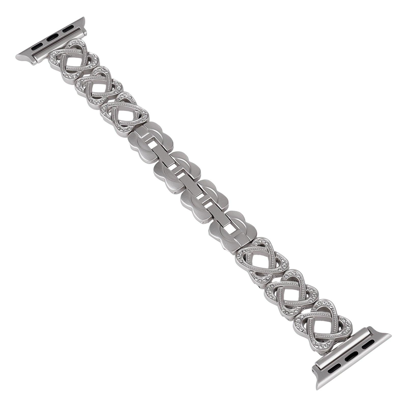 Crossed Ring Watch Strap for Apple Watch Series 9 8 7 41mm / 6 5 4 SE (2022) SE (2023) SE 40mm / 3 2 1 38mm Zinc Alloy Wrist Band - Rose Gold