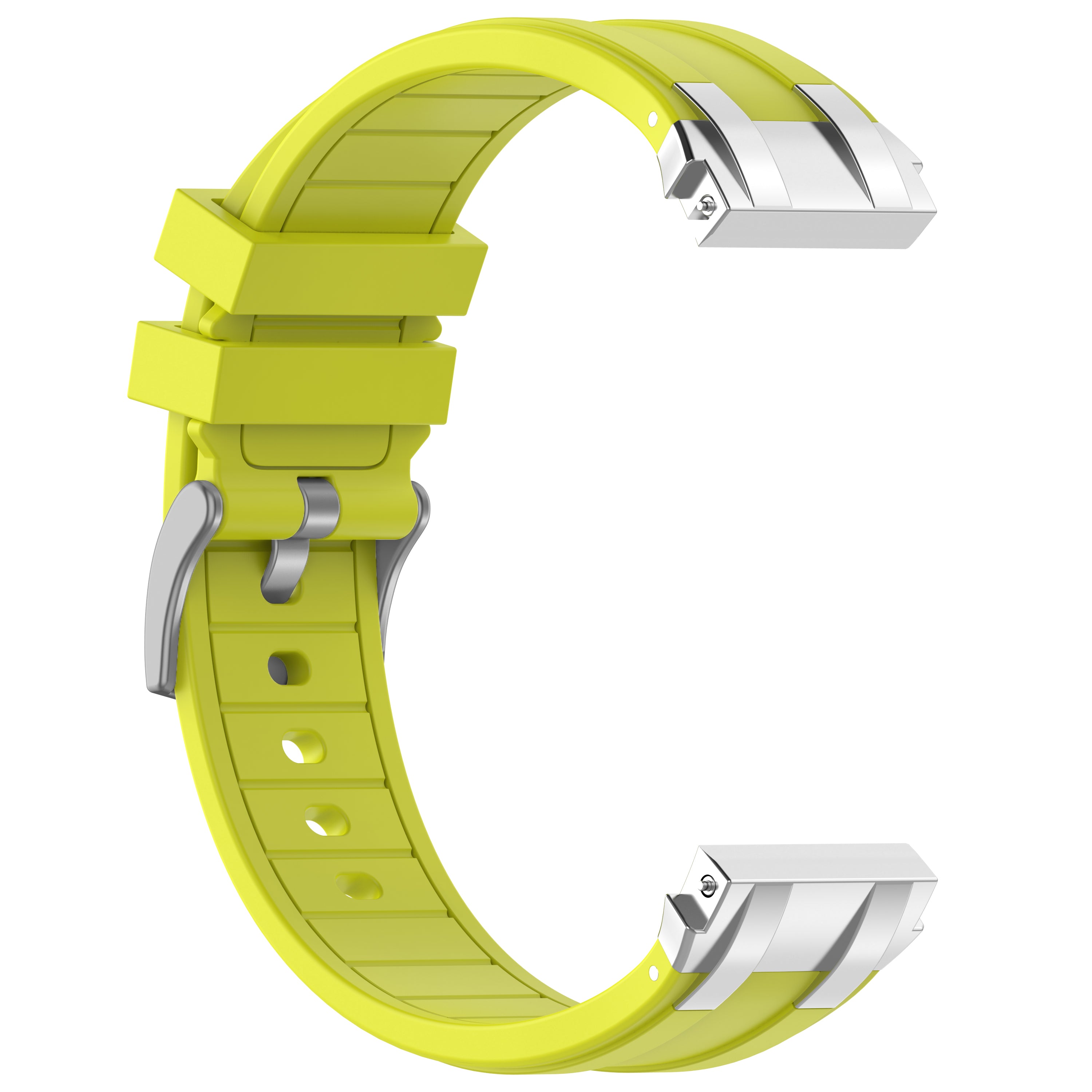 For Garmin / Samsung 20mm Universal Smartwatch Strap Silicone Replacement Wrist Band - Black