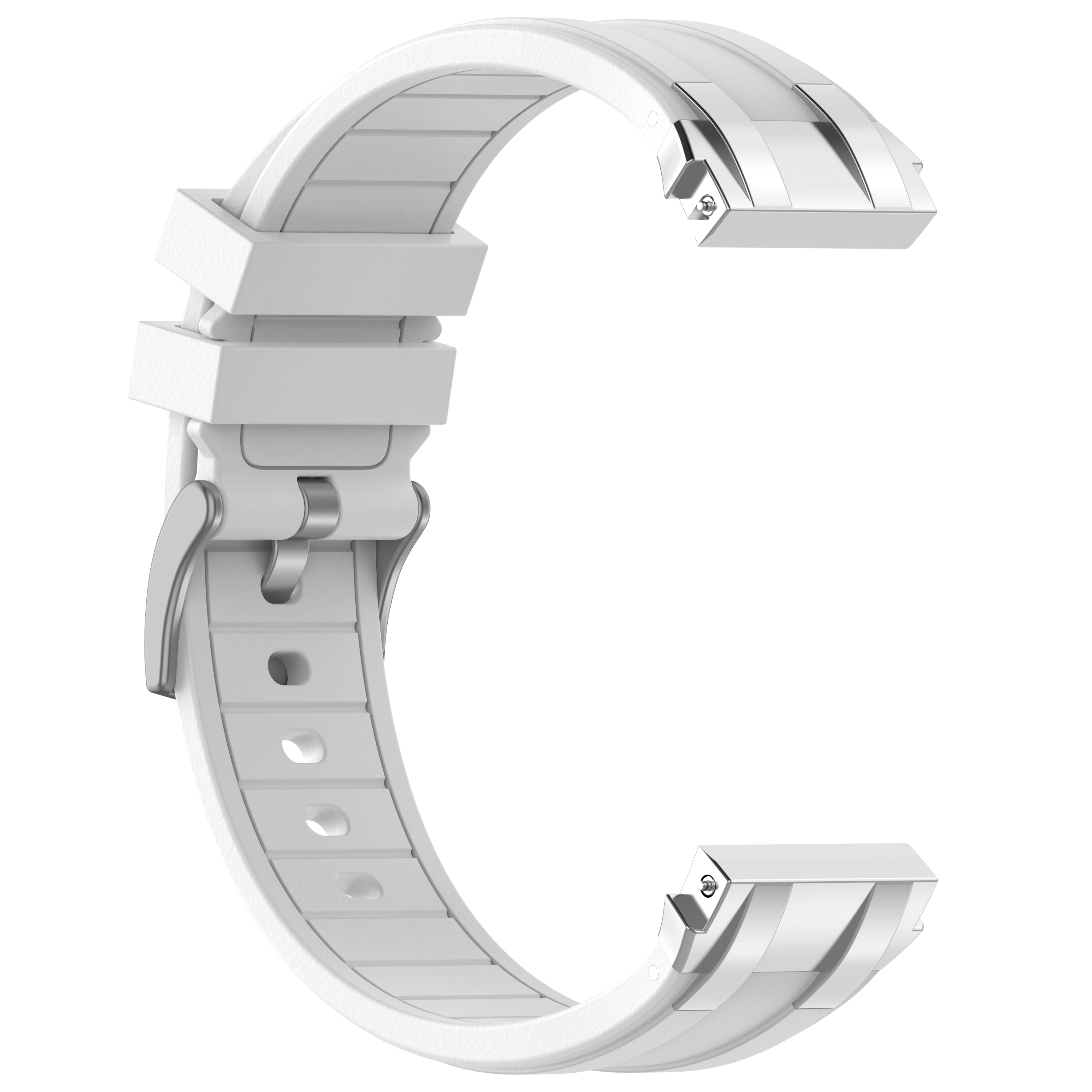 For Huawei / Samsung 22mm Universal Smartwatch Strap Silicone Replacement Band - Black