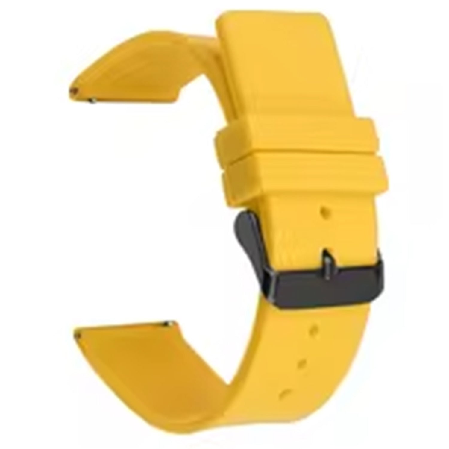 For Garmin Venu 3S / Venu 2S / Mi Watch Strap Replacement 18mm Sports Style Silicone Watchband with Black Buck - Dark Blue