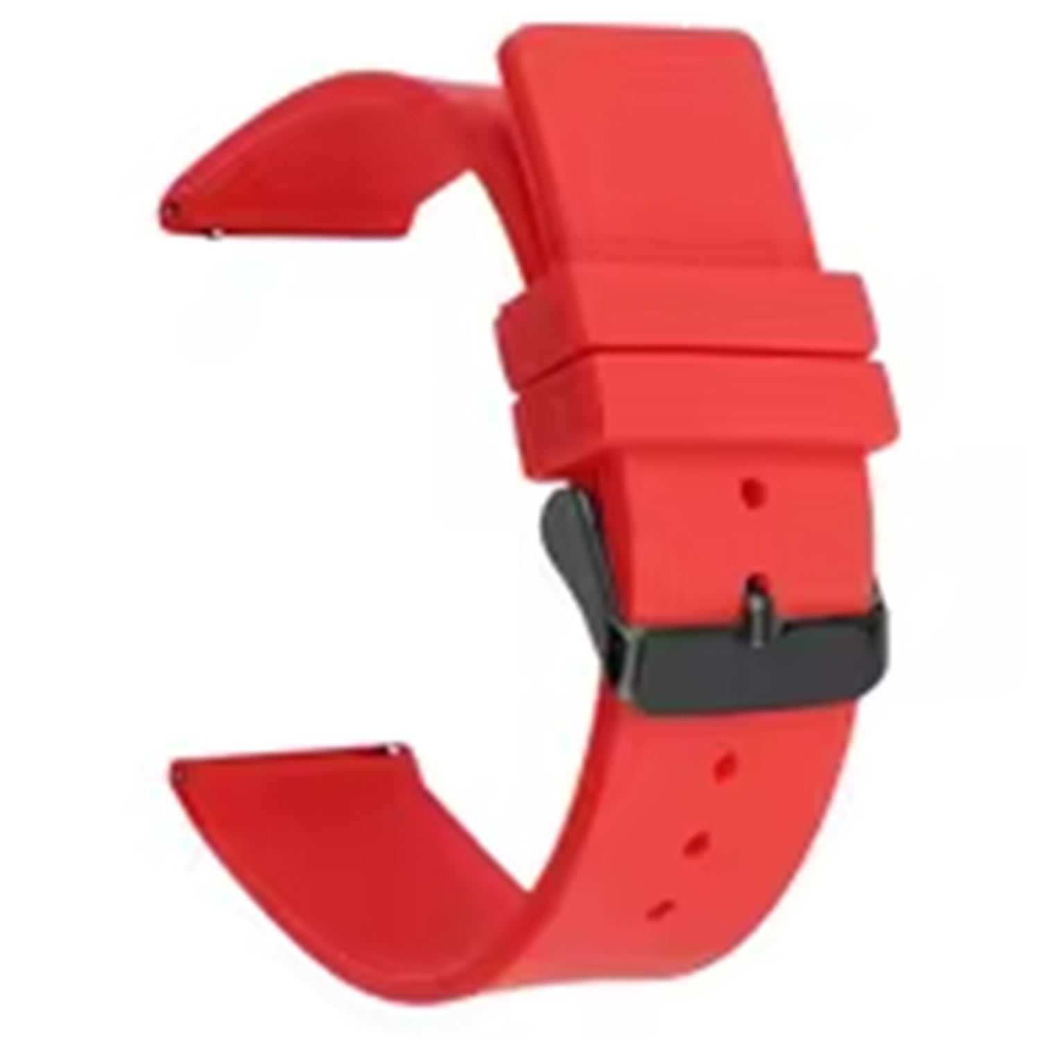 For Garmin Venu 3S / Venu 2S / Mi Watch Strap Replacement 18mm Sports Style Silicone Watchband with Black Buck - Dark Blue