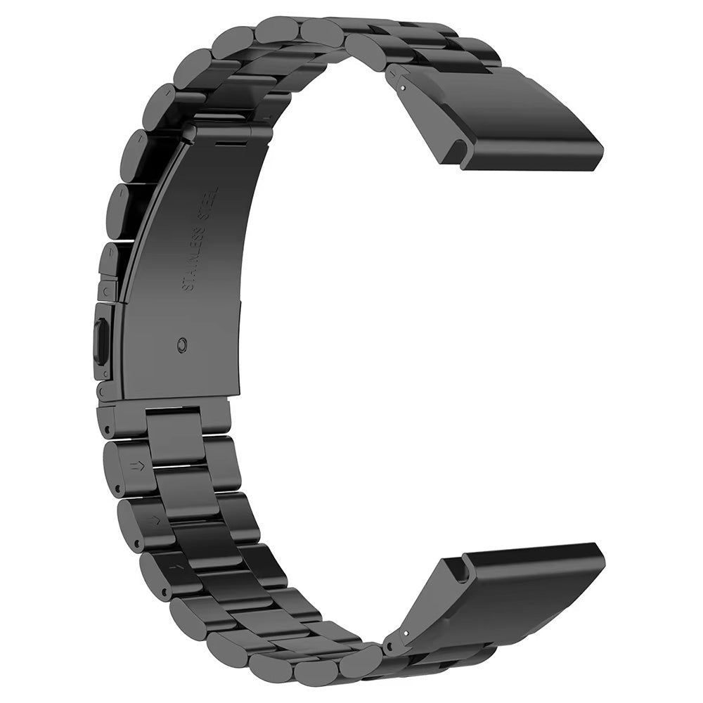 For Garmin Fenix 7S / 7S Pro / 6S / 6S Pro Watch Band 20mm Stainless Steel 3-Bead Wrist Strap - Multi-color