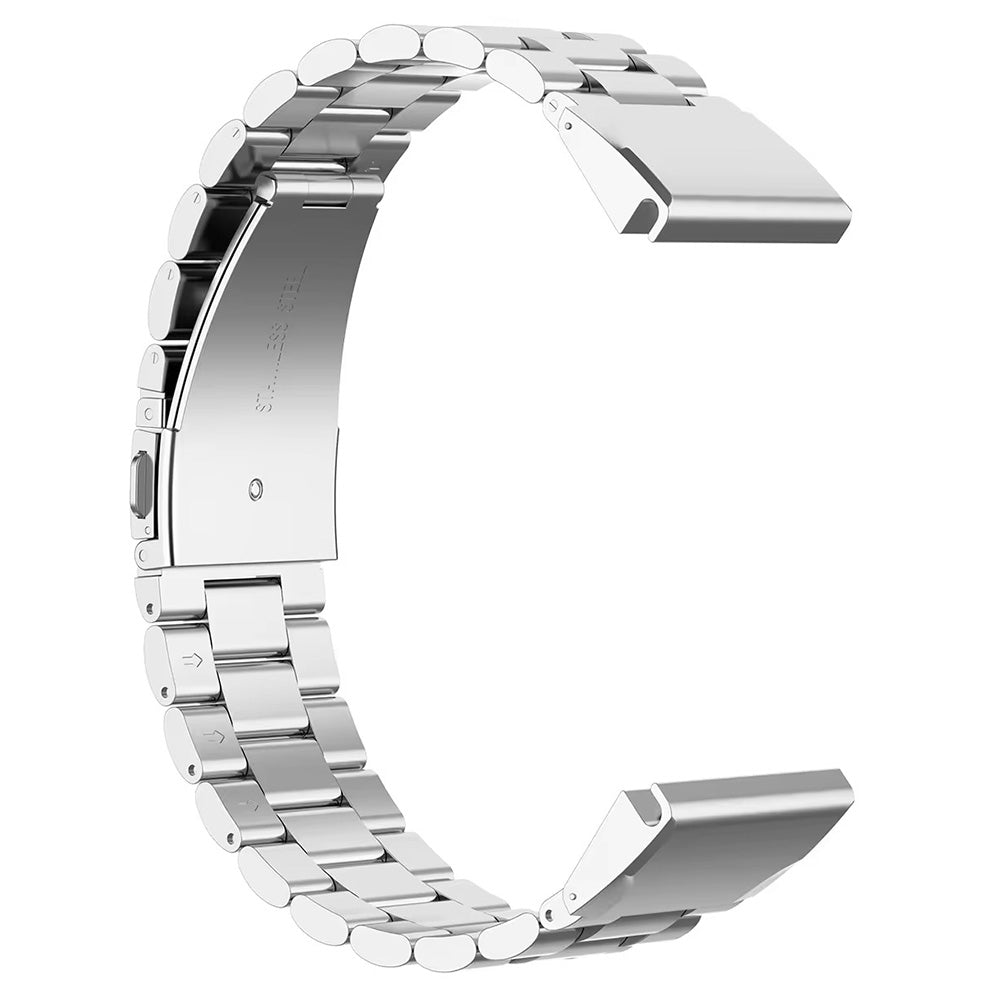 For Garmin Fenix 7S / 7S Pro / 6S / 6S Pro Watch Band 20mm Stainless Steel 3-Bead Wrist Strap - Multi-color