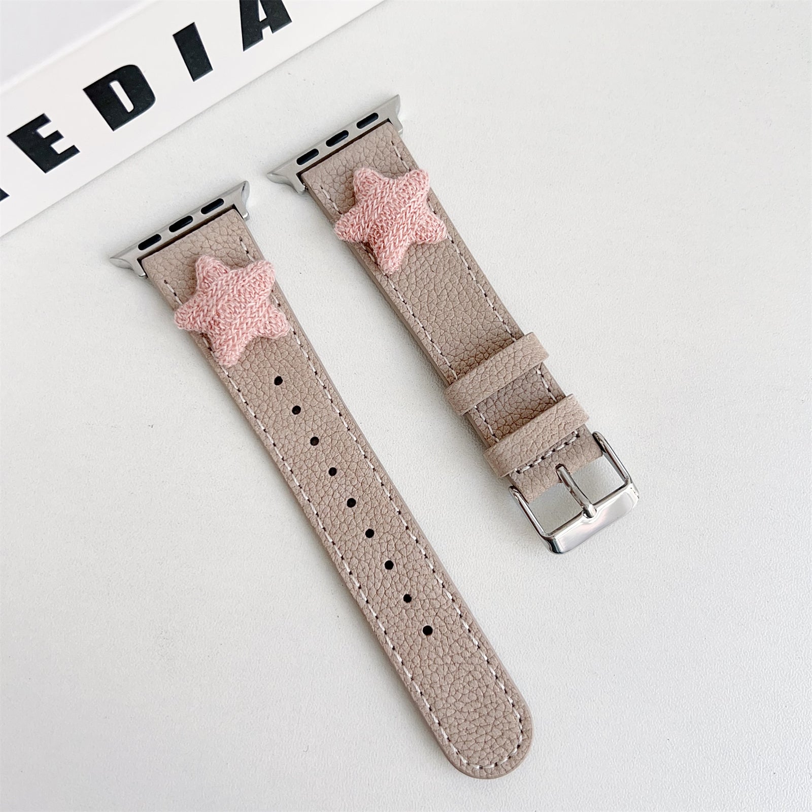 For Apple Watch Ultra 2 Ultra 49mm / Series 9 8 7 45mm / 6 5 4 SE (2022) SE (2023) SE 44mm / 3 2 1 42mm Strap Genuine Cow Leather Band - Black
