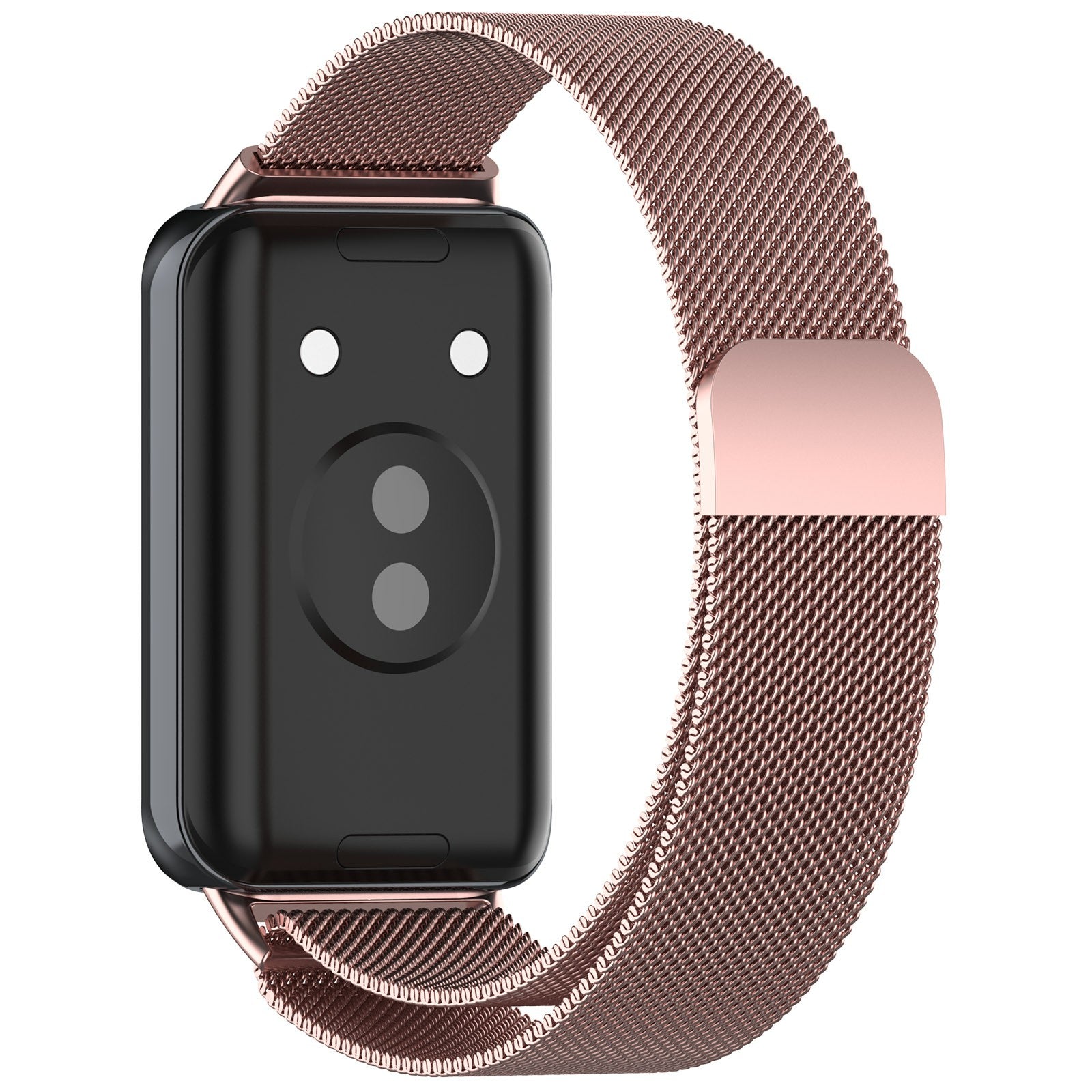 For Honor Band 9 Smart Watch Band Metal Milanese Strap Replacement - Rose Pink