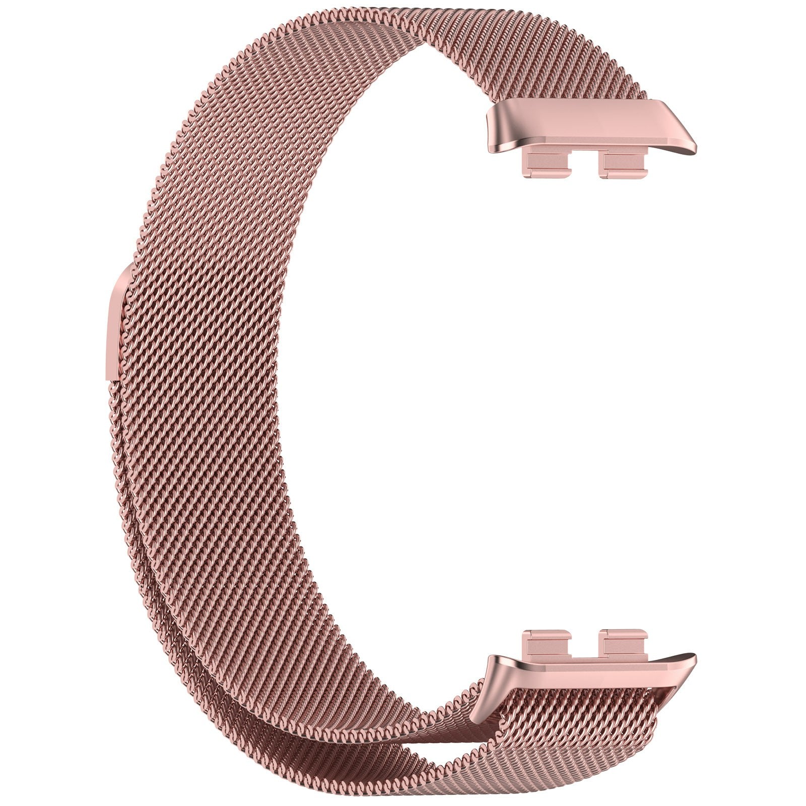 For Honor Band 9 Smart Watch Band Metal Milanese Strap Replacement - Rose Pink