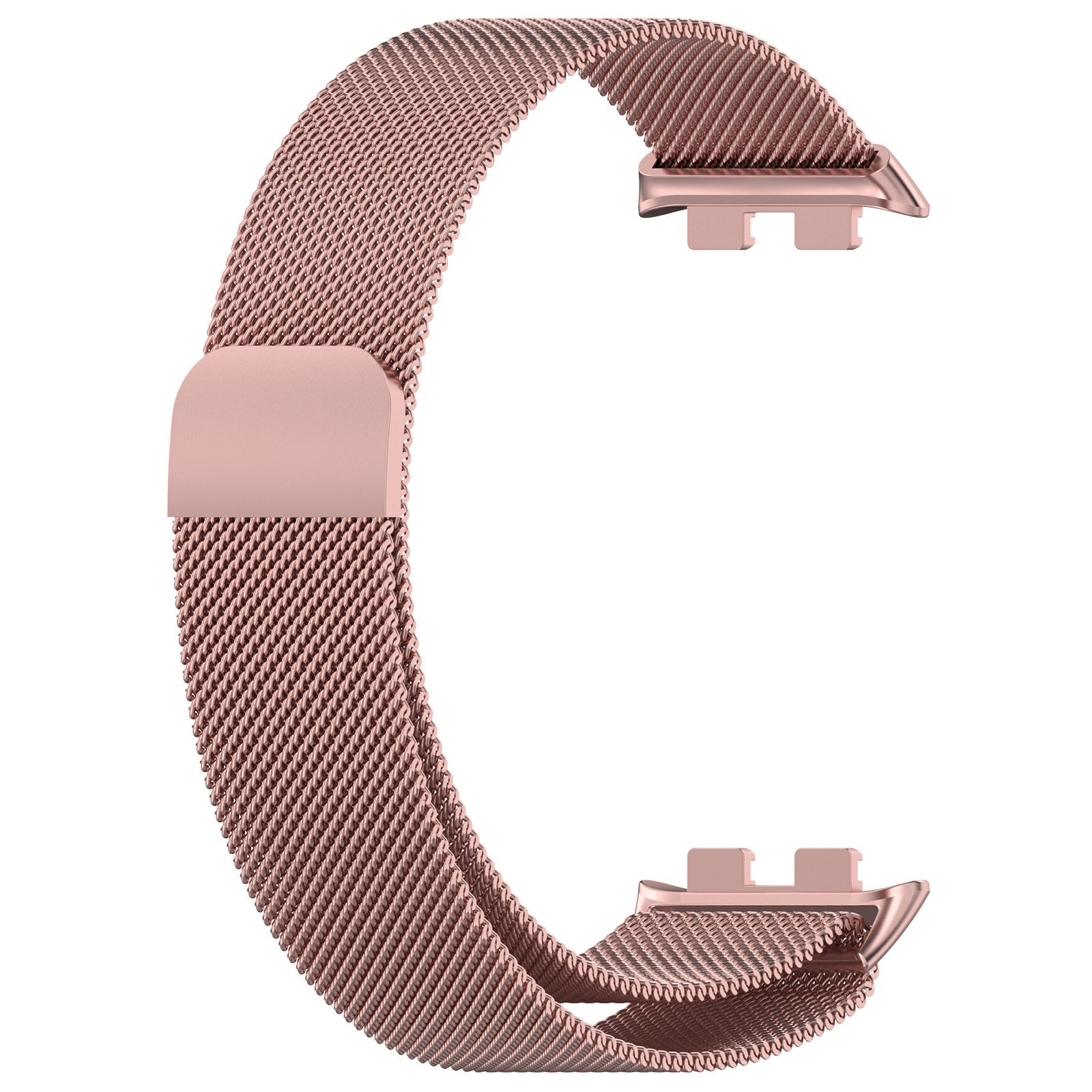For Honor Band 9 Smart Watch Band Metal Milanese Strap Replacement - Rose Pink