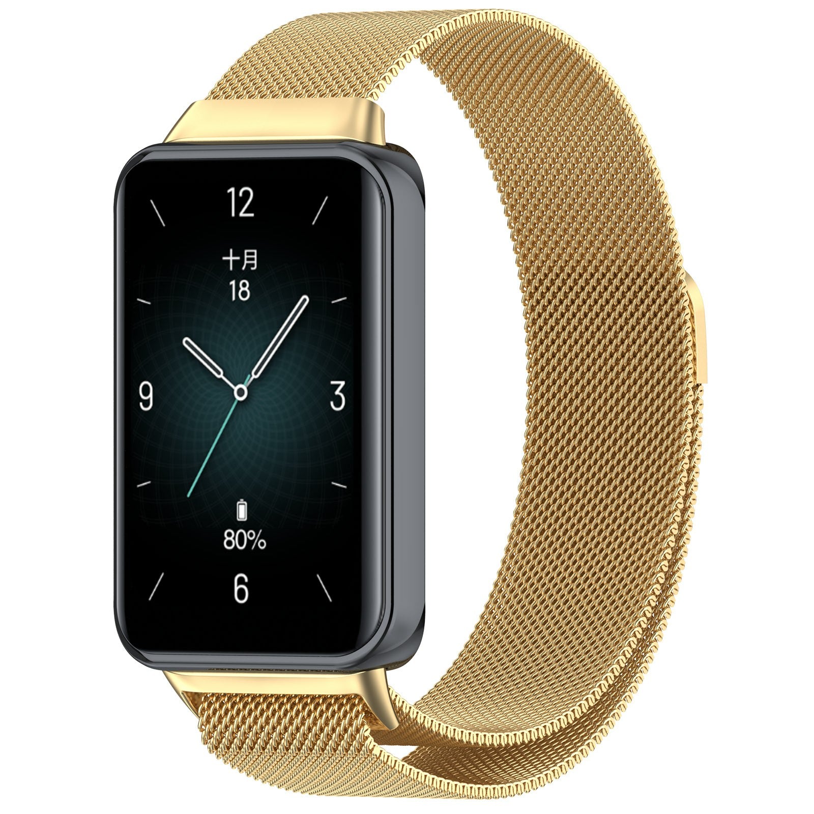 For Honor Band 9 Milanese Smartwatch Strap Metal Bracelet - Gold