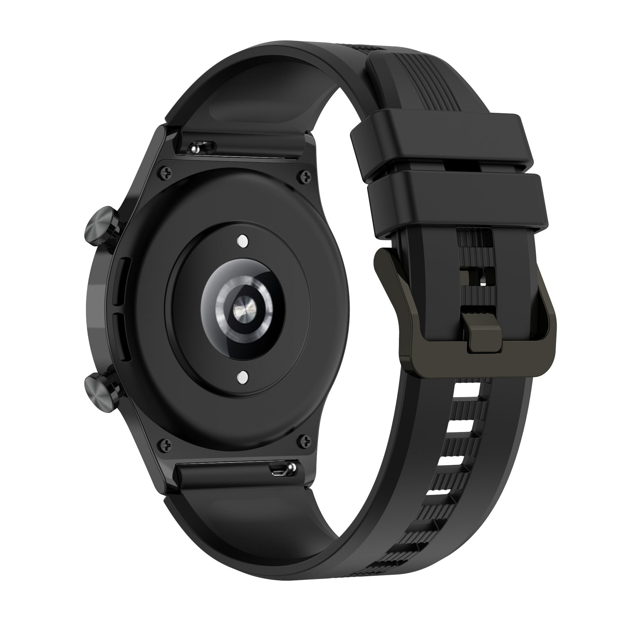 For Honor Watch GS 4 Soft Silicone Watch Strap 22mm Replacement Watch Band - Black