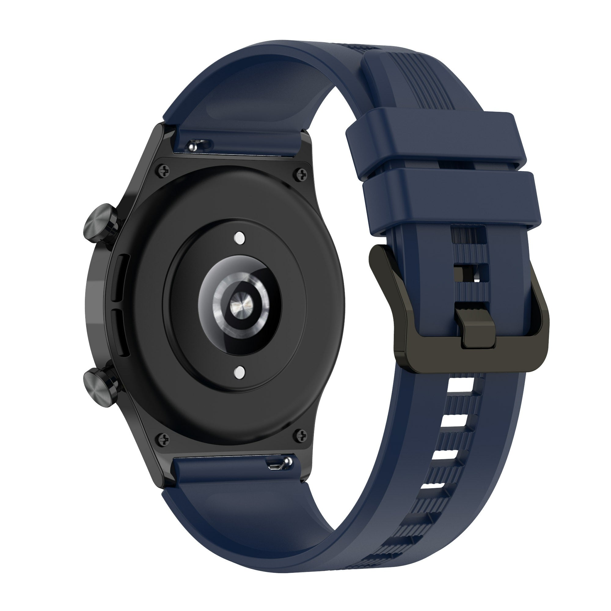 For Honor Watch GS 4 Soft Silicone Watch Strap 22mm Replacement Watch Band - Black