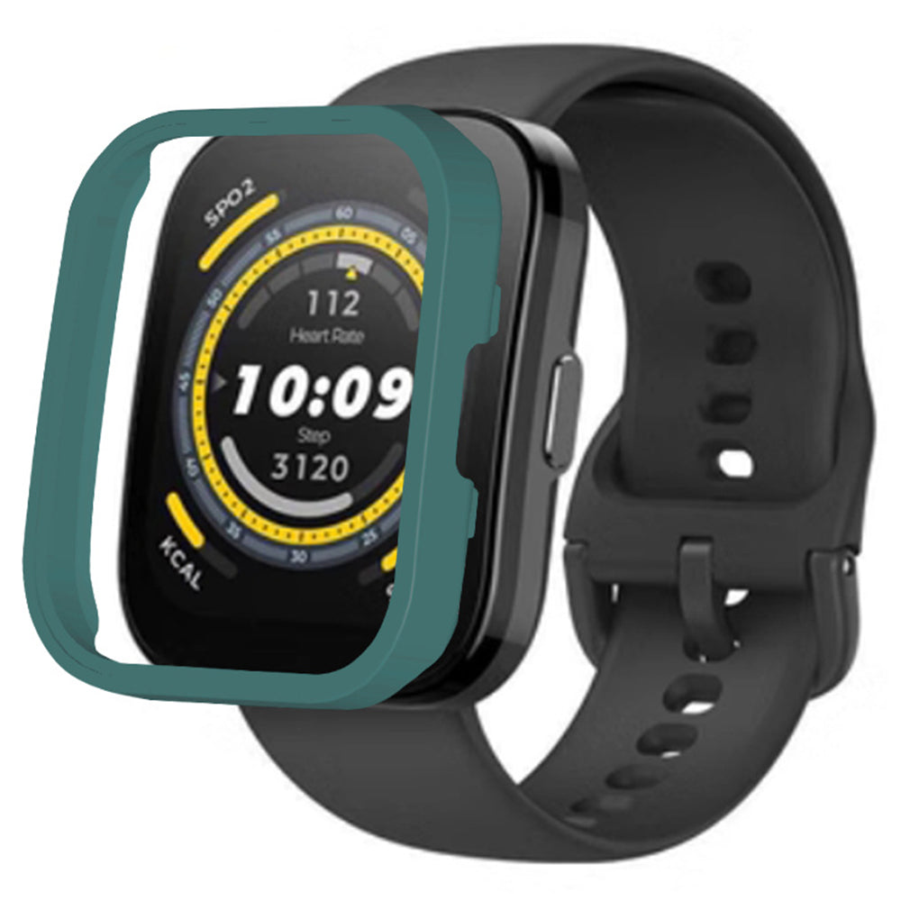 For Huami Amazfit Bip 5 Watch Case Hard PC Half Wrapped Protective Cover - Black