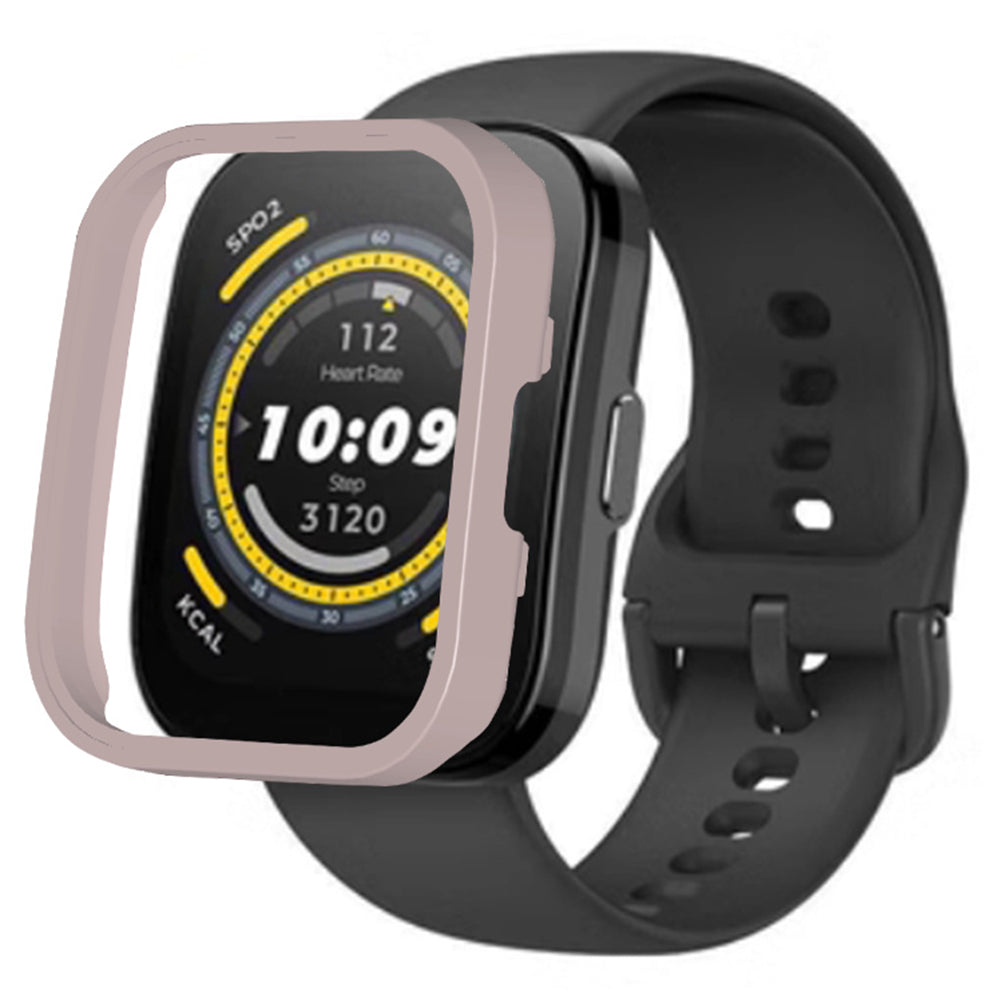 For Huami Amazfit Bip 5 Watch Case Hard PC Half Wrapped Protective Cover - Black