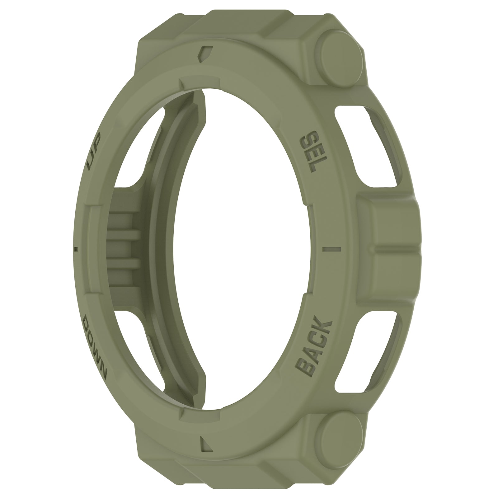 For Huami Amazfit Active Edge A2212 TPU Smartwatch Case Hollow Anti-collision Protective Frame - Green