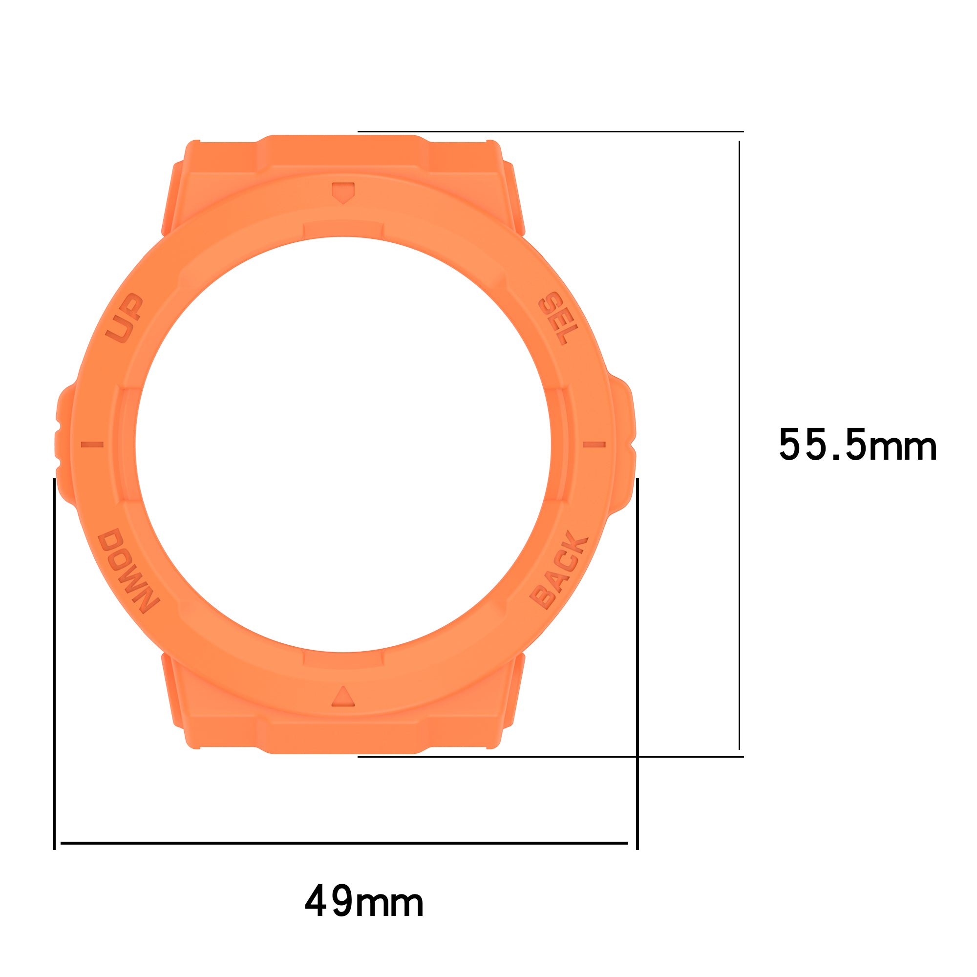 For Huami Amazfit Active Edge A2212 TPU Smartwatch Case Hollow Anti-collision Protective Frame - Green