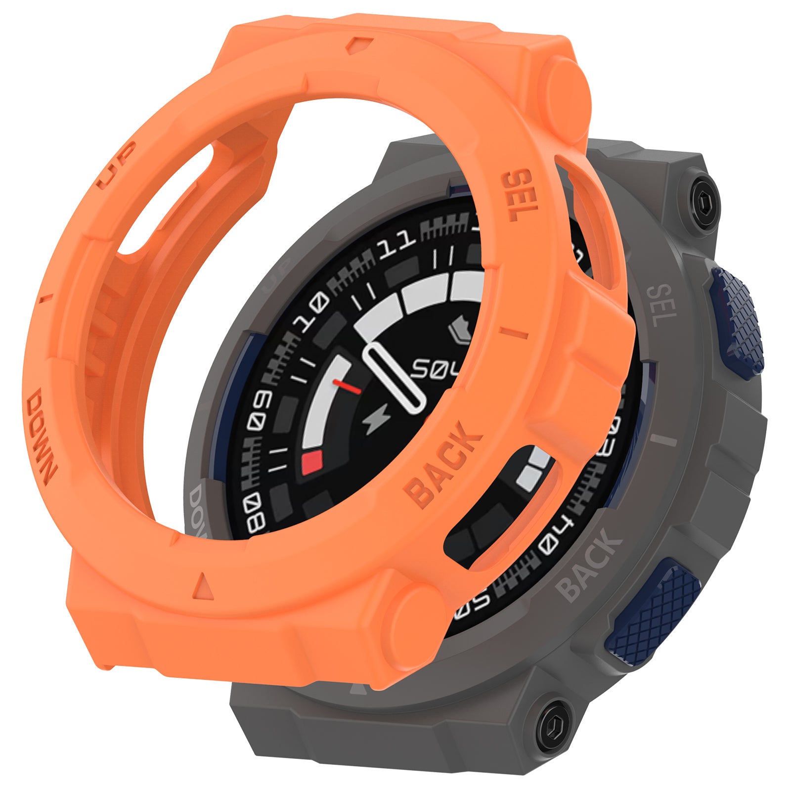 For Huami Amazfit Active Edge A2212 TPU Smartwatch Case Hollow Anti-collision Protective Frame - Green
