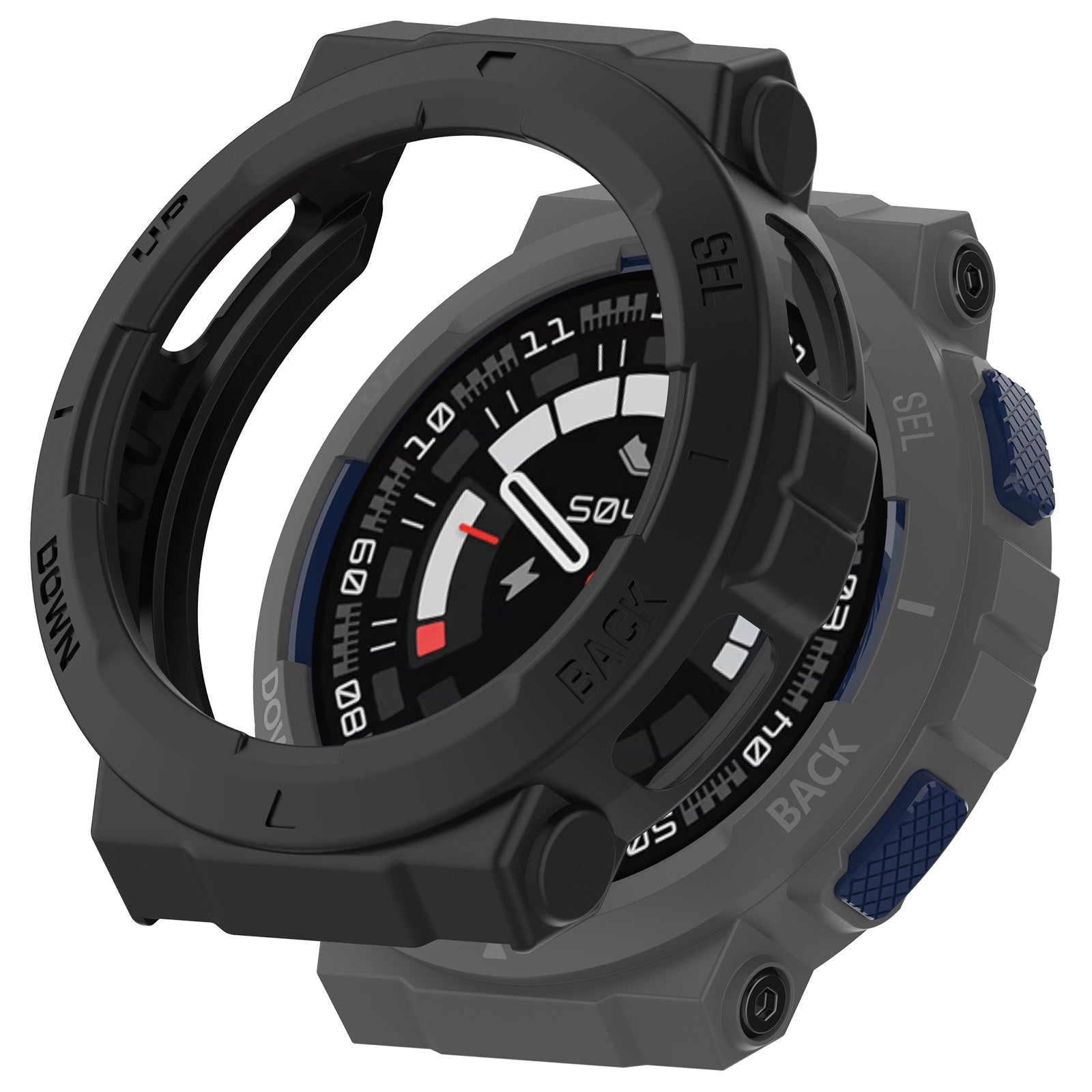 For Huami Amazfit Active Edge A2212 TPU Smartwatch Case Hollow Anti-collision Protective Frame - Green