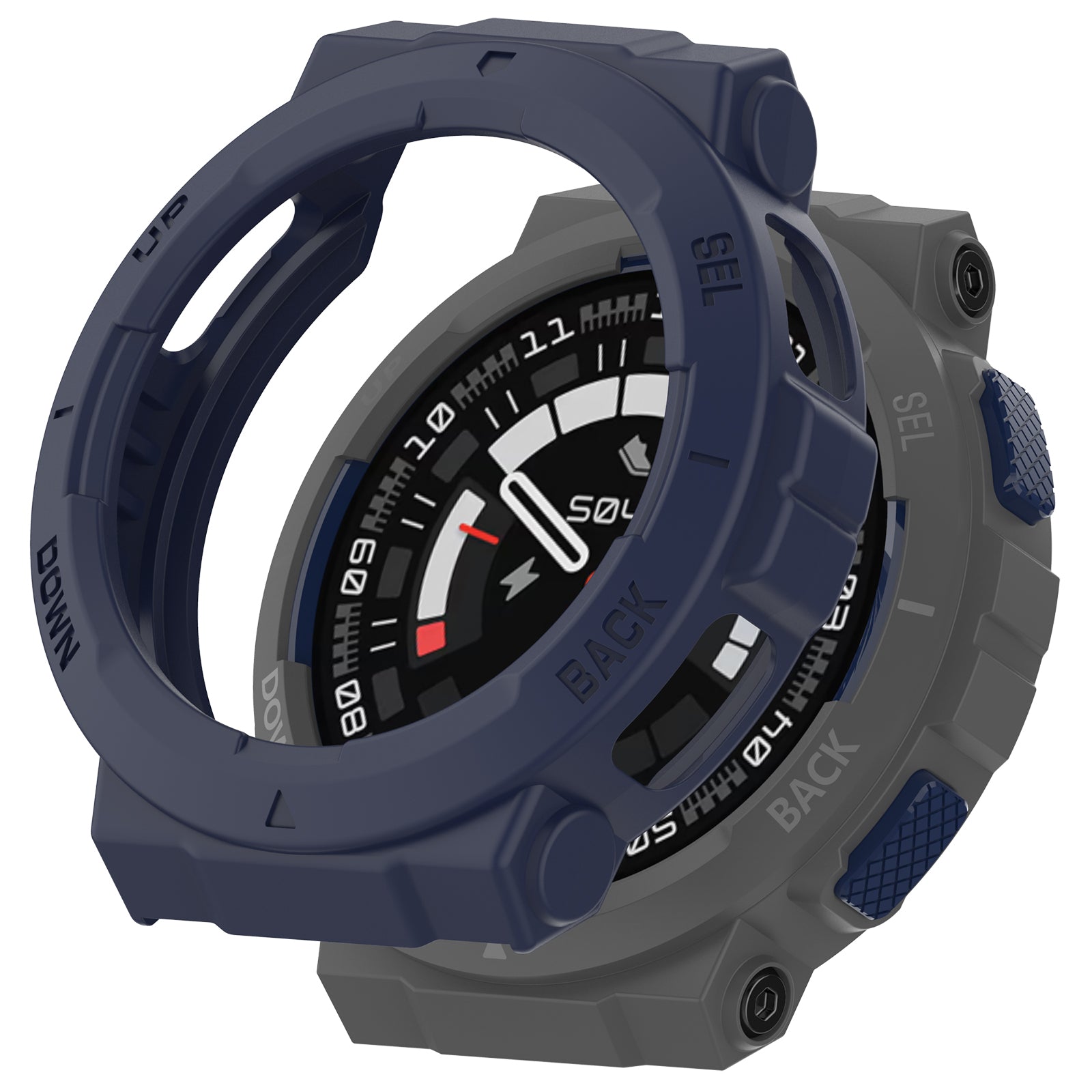 For Huami Amazfit Active Edge A2212 TPU Smartwatch Case Hollow Anti-collision Protective Frame - Green