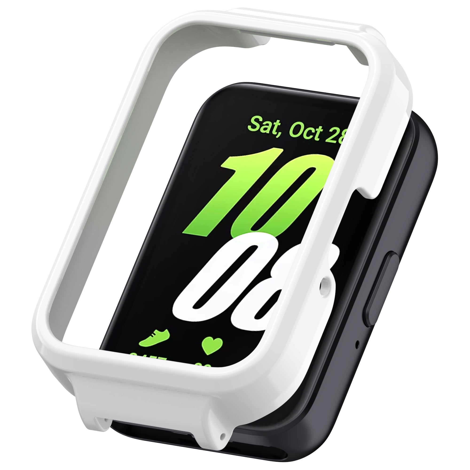 For Samsung Galaxy Fit3 SM-R390 Anti-collision PC Watch Case Protective Frame - Black