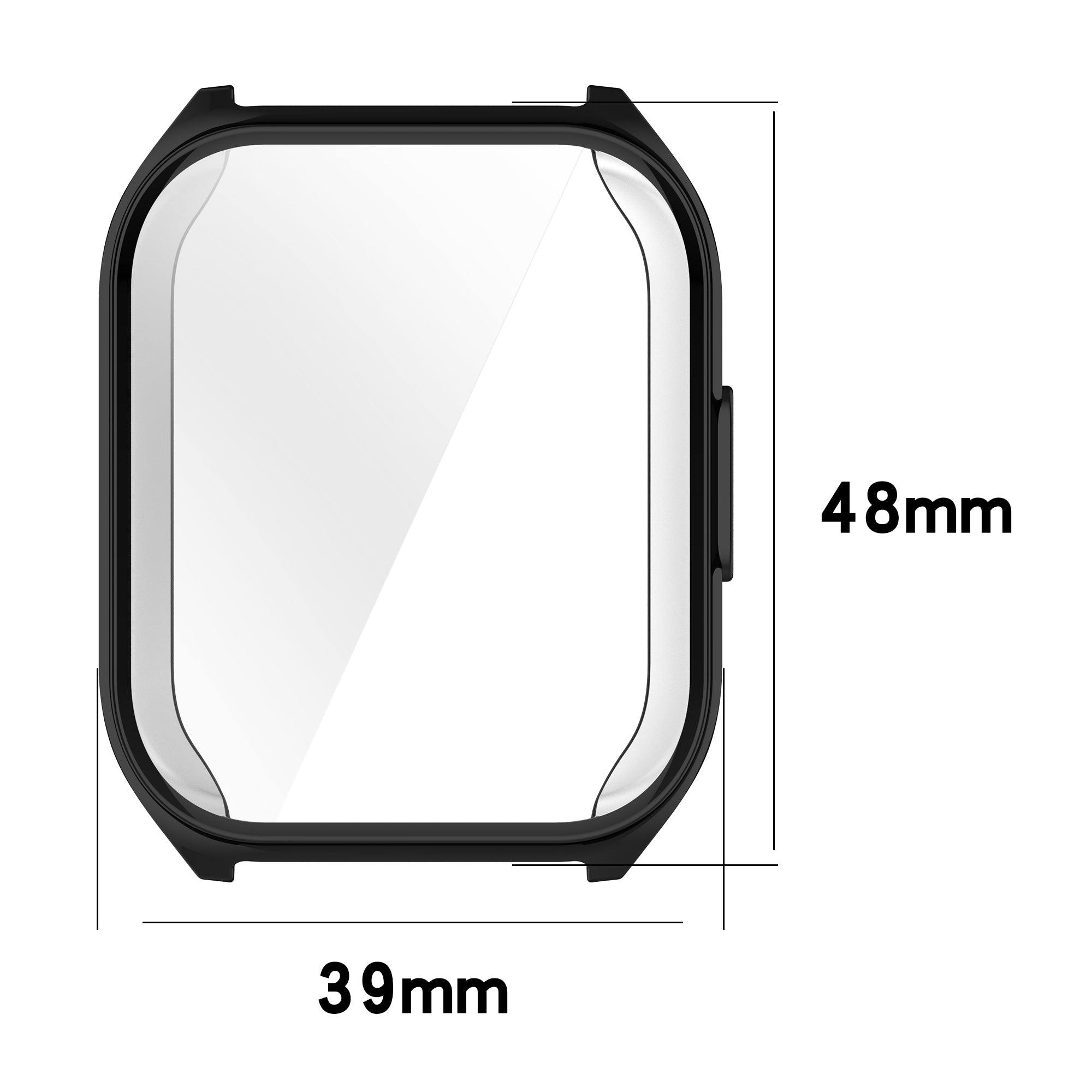 For Haylou Watch 2 Pro / LS02 Pro Watch Case All-inclusive Soft TPU Protective Cover - Electroplating Black