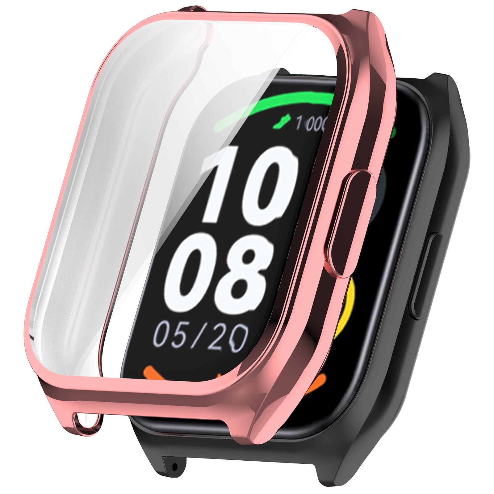For Haylou Watch 2 Pro / LS02 Pro Watch Case All-inclusive Soft TPU Protective Cover - Electroplating Black