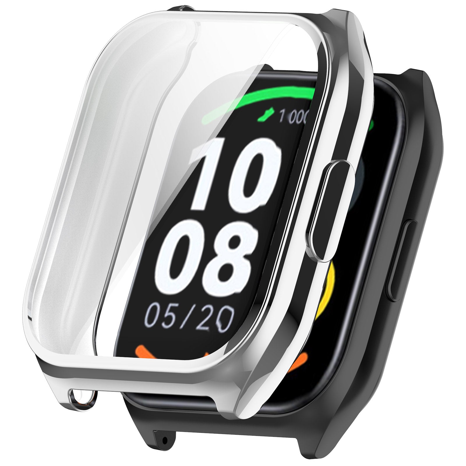 For Haylou Watch 2 Pro / LS02 Pro Watch Case All-inclusive Soft TPU Protective Cover - Electroplating Black