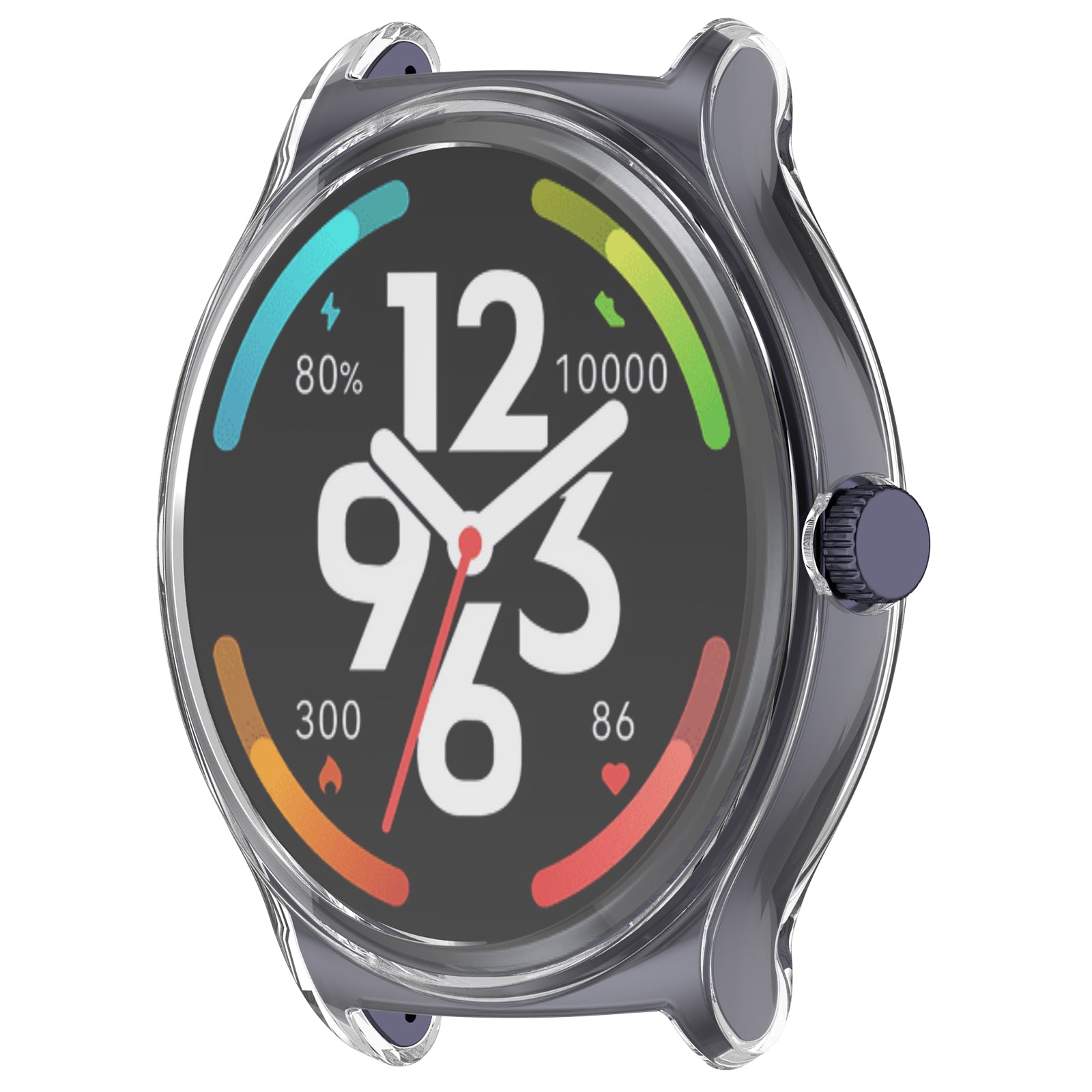 For Haylou Solar Lite R001 All-inclusive Watch Case Fall Proof TPU Protective Cover - Transparent