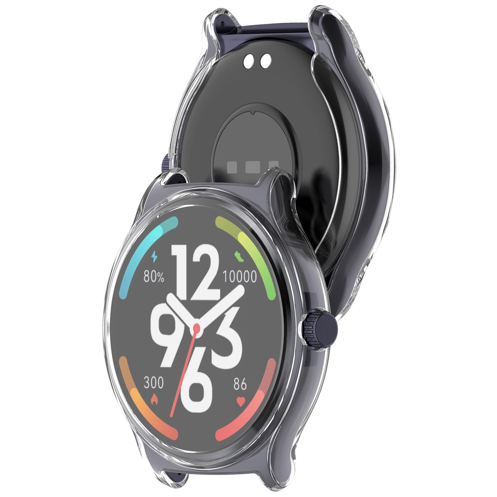 For Haylou Solar Lite R001 All-inclusive Watch Case Fall Proof TPU Protective Cover - Transparent